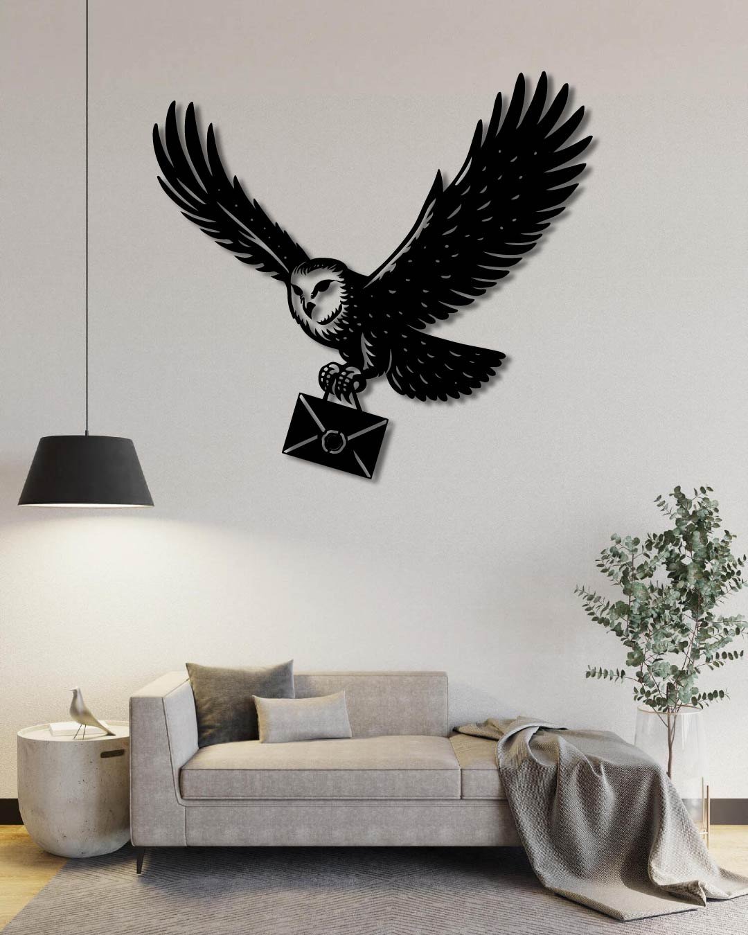 Hedwig Harry Potter Metal Wall Art Frame