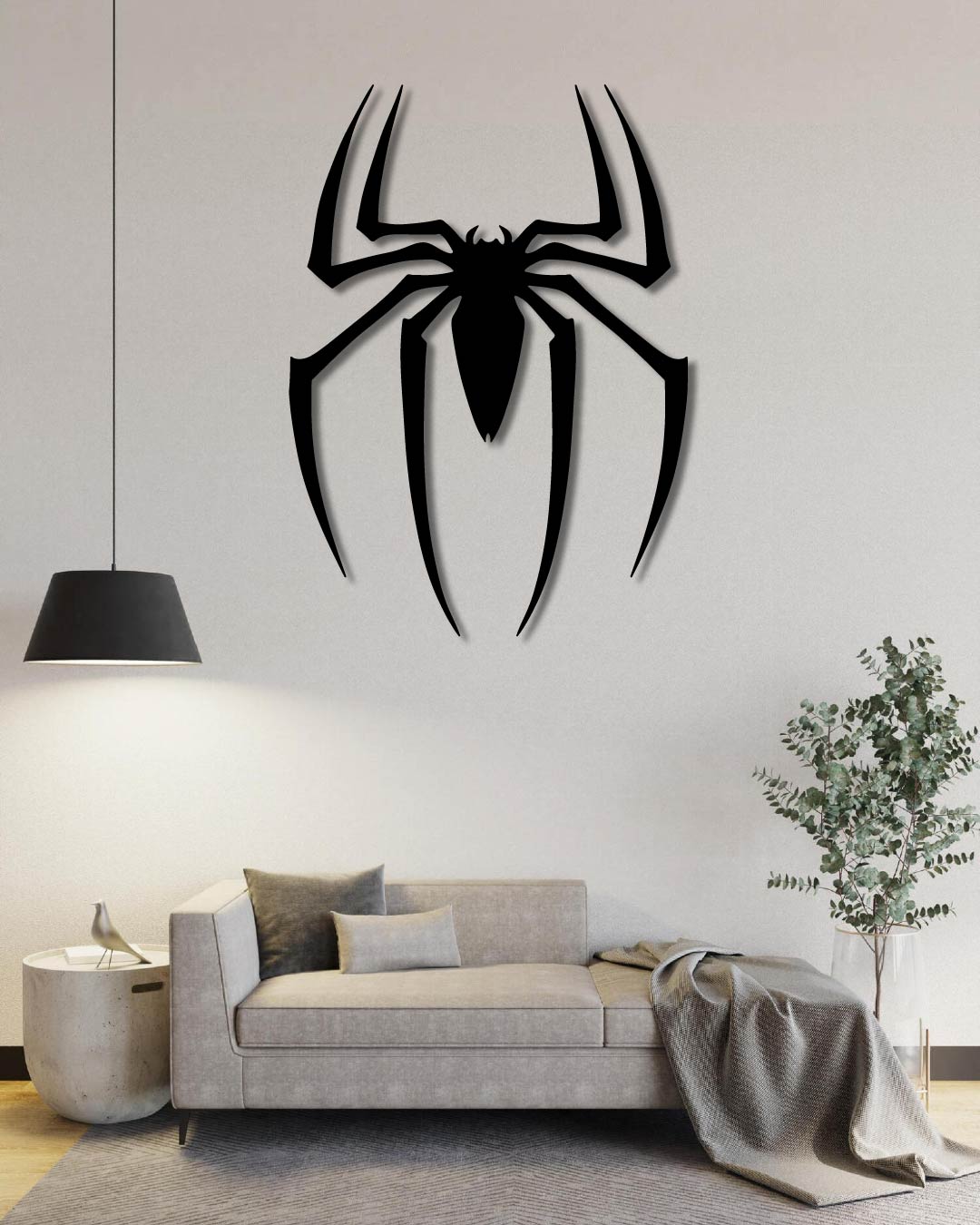 Spiderman Logo Metal Wall Art Frame
