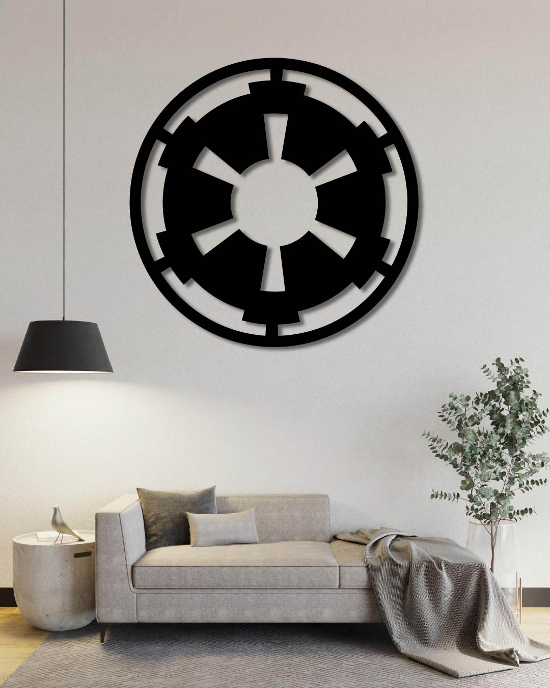 Star Wars Galactic Empire Symbol Metal Wall Art Frame
