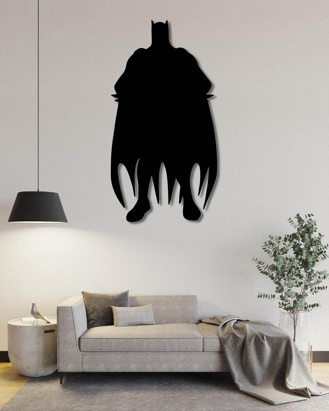 Batman Classic Silhouette Metal Wall Art Frame