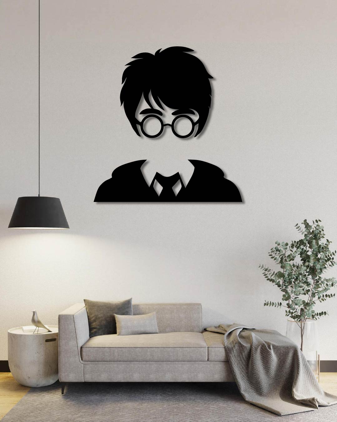 Harry Potter Silhouette Metal Wall Art Frame