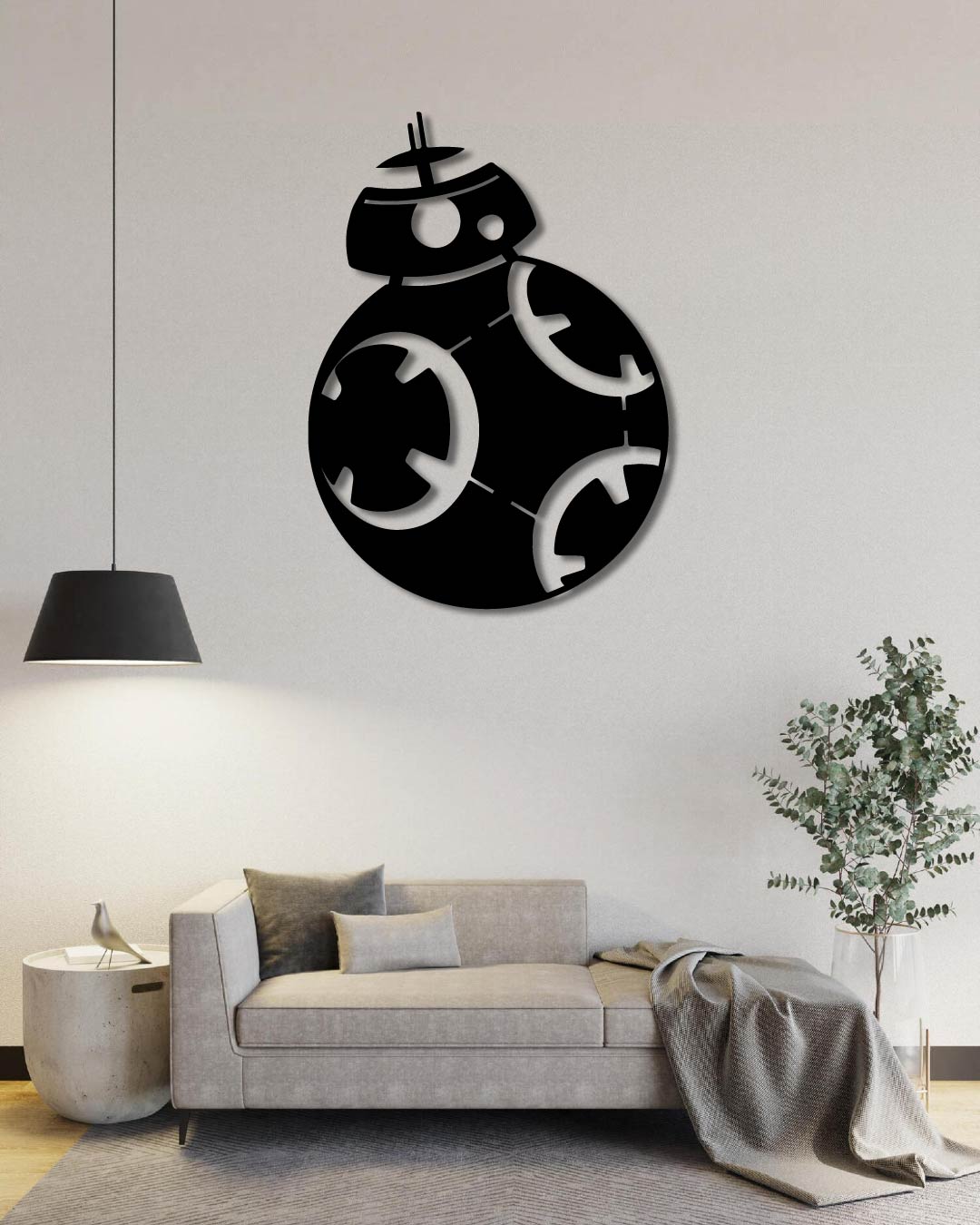 Star Wars BB8 Robot Metal Wall Art Frame