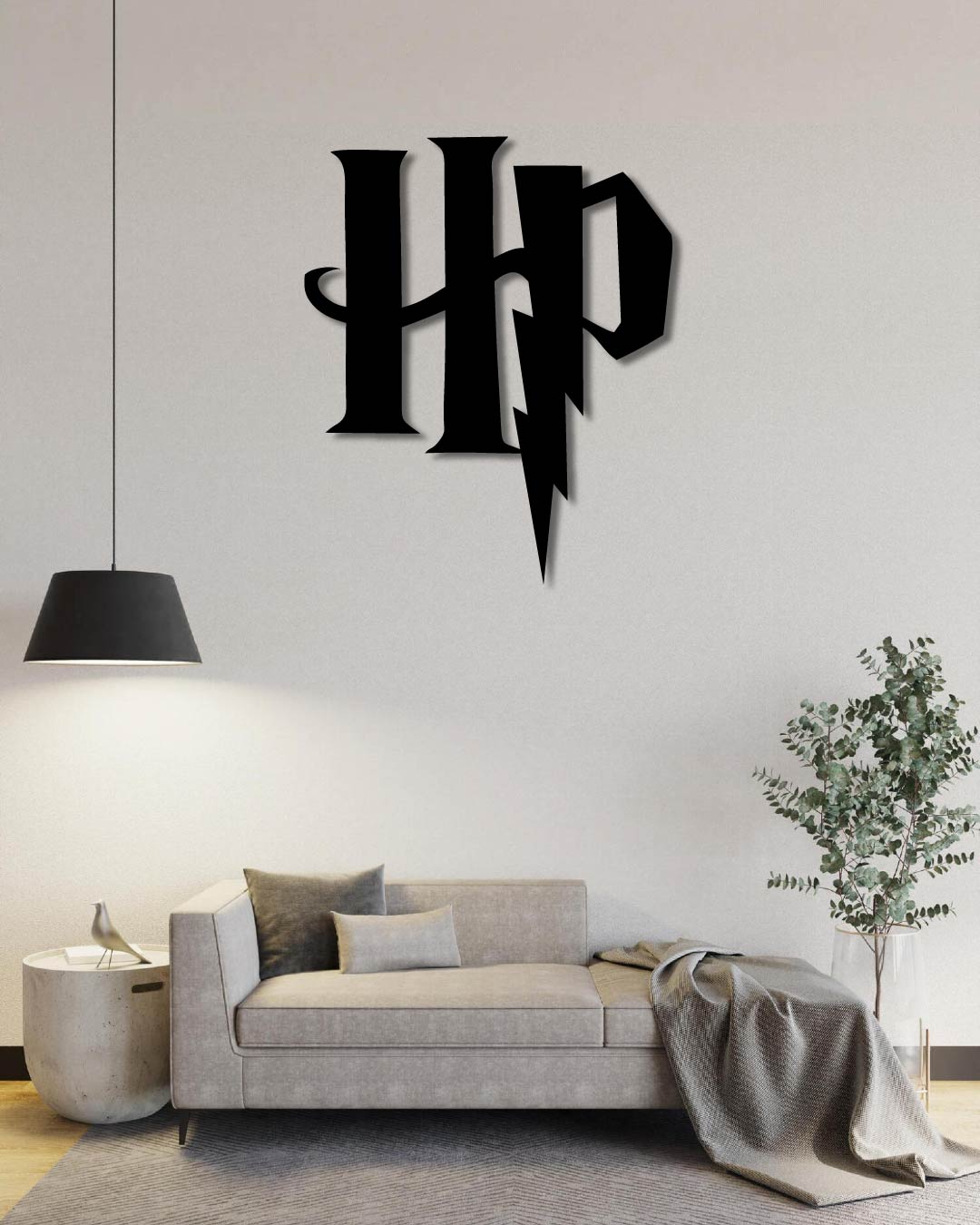 Harry Potter HP Logo Metal Wall Art Frame