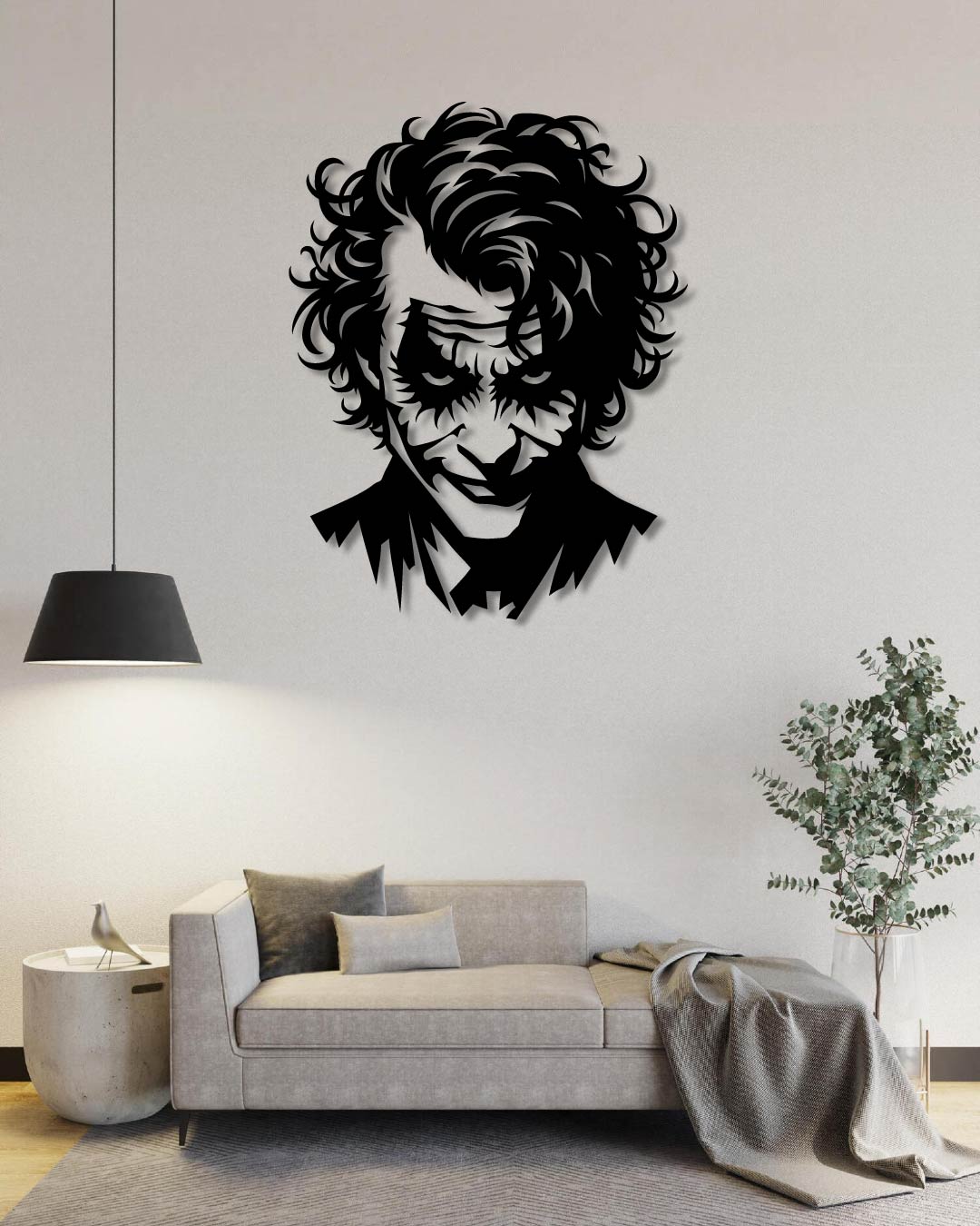 Heath Ledger Joker Dark Knight Metal Wall Art Frame