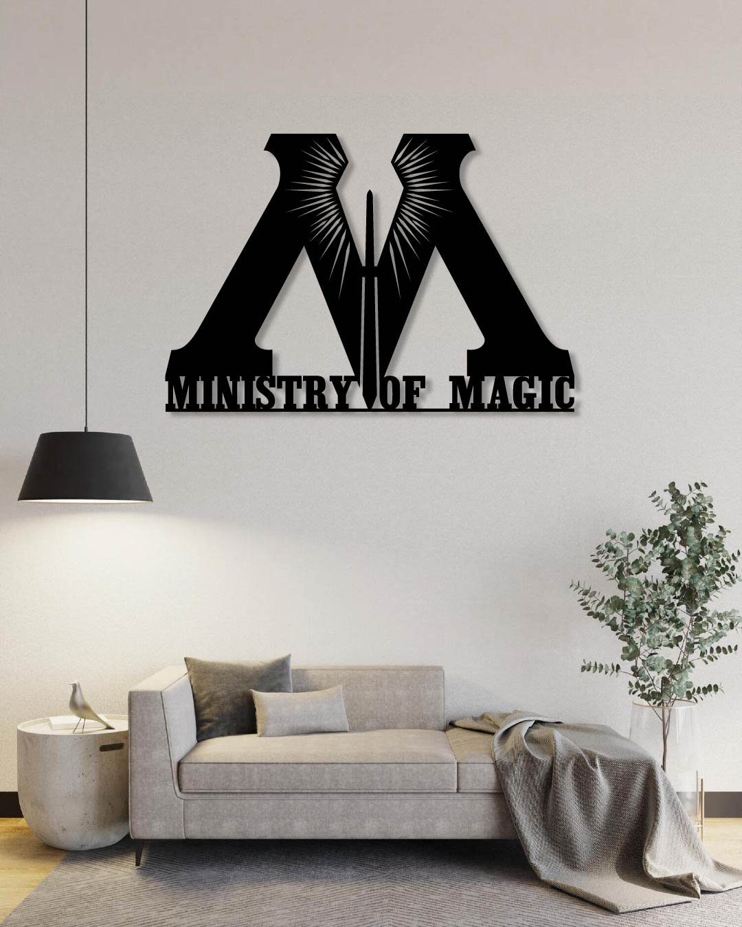 Ministry Of Magic Logo Metal Wall Art Frame