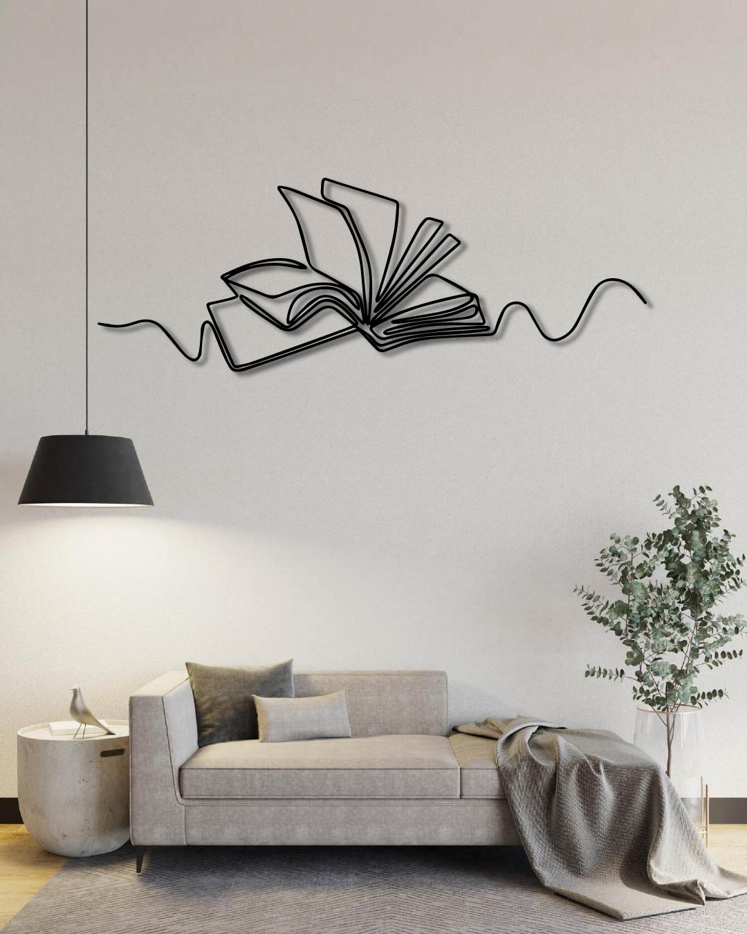 Open Book Metal Wall Art Frame