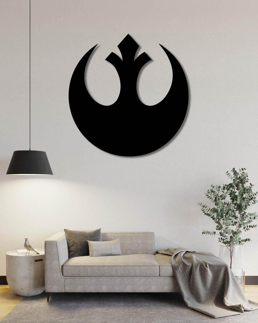 Star Wars Rebel Alliance Symbol Metal Wall Art Frame