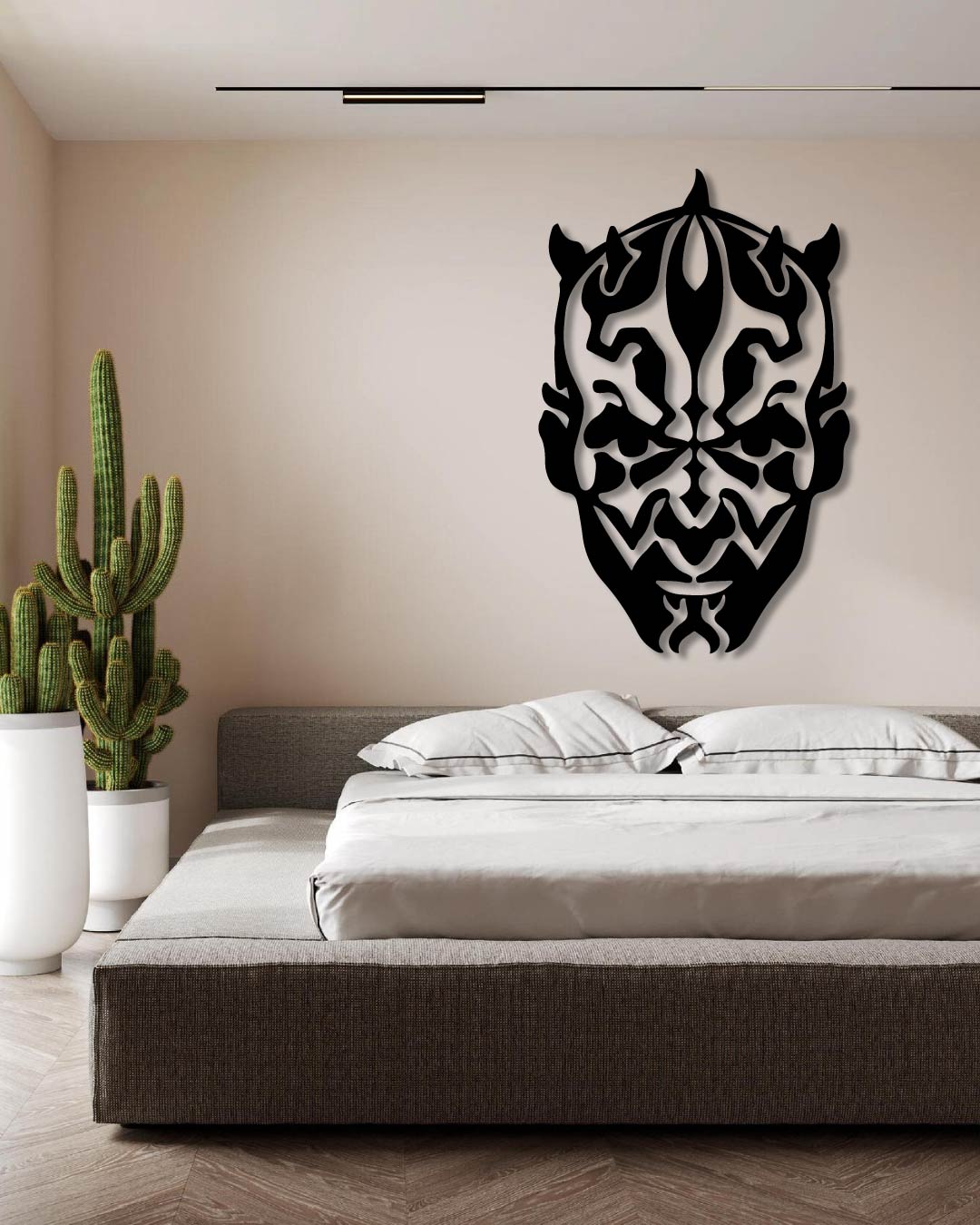 Darth Vader Face Metal Wall Art Frame