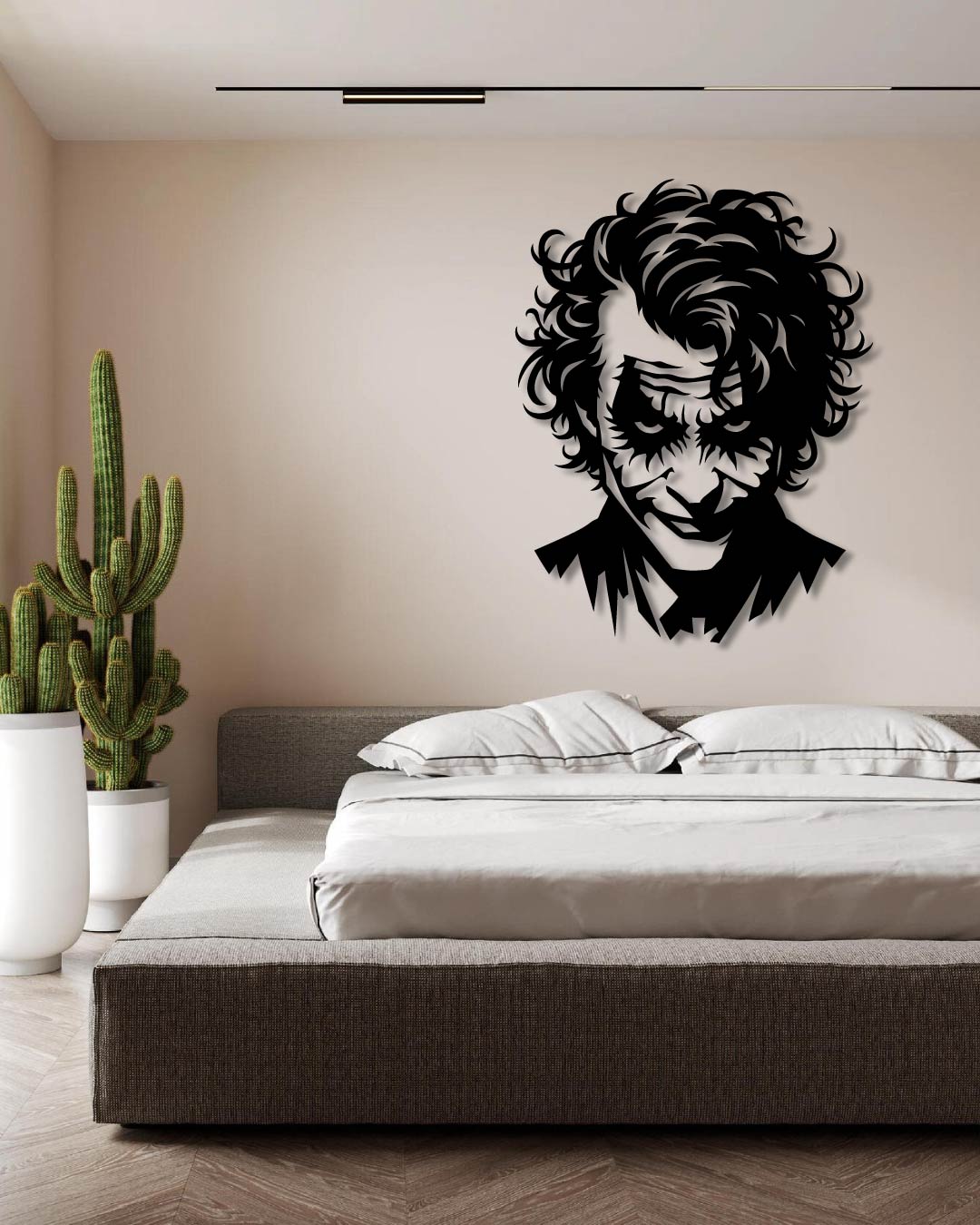 Heath Ledger Joker Dark Knight Metal Wall Art Frame