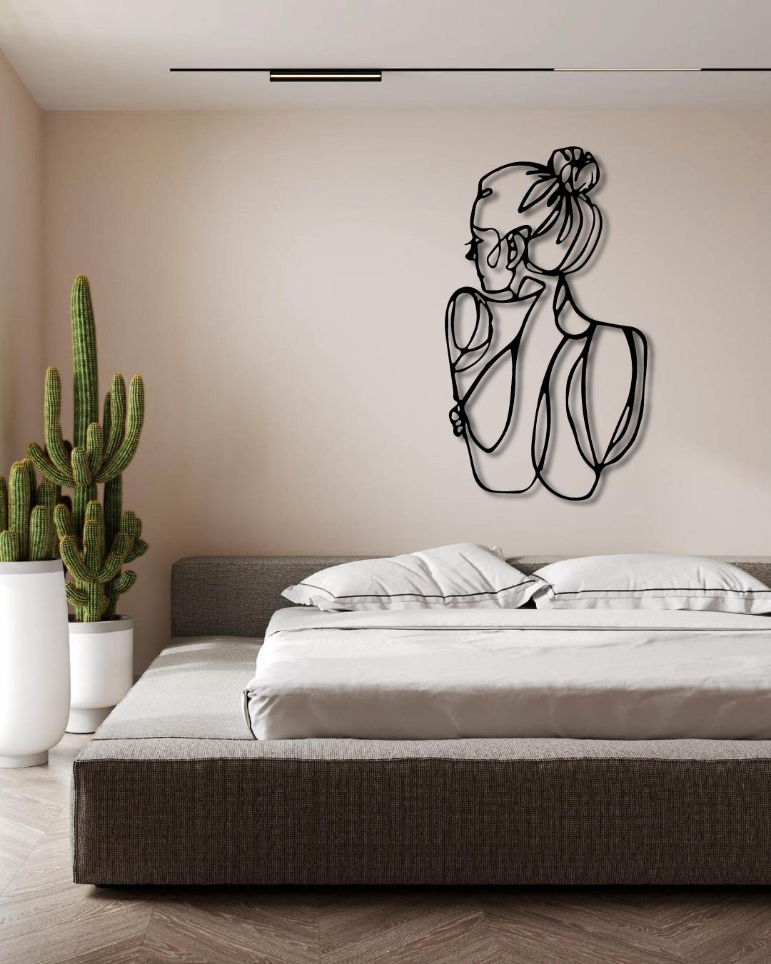 ABSTRACT WOMAN METAL WALL ART