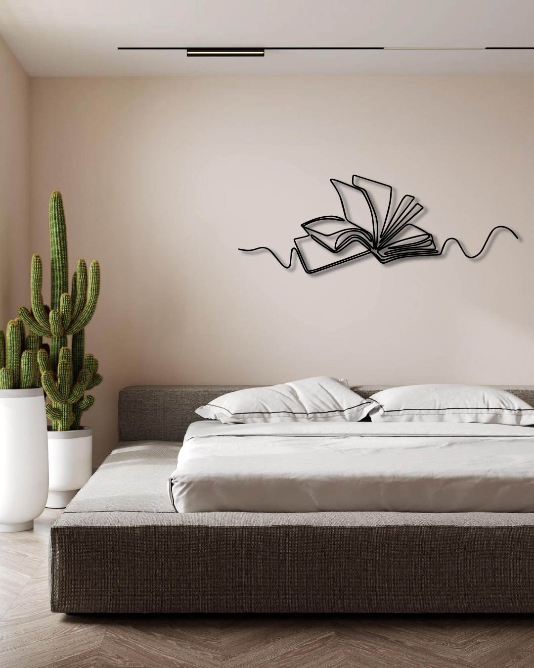 Open Book Metal Wall Art Frame
