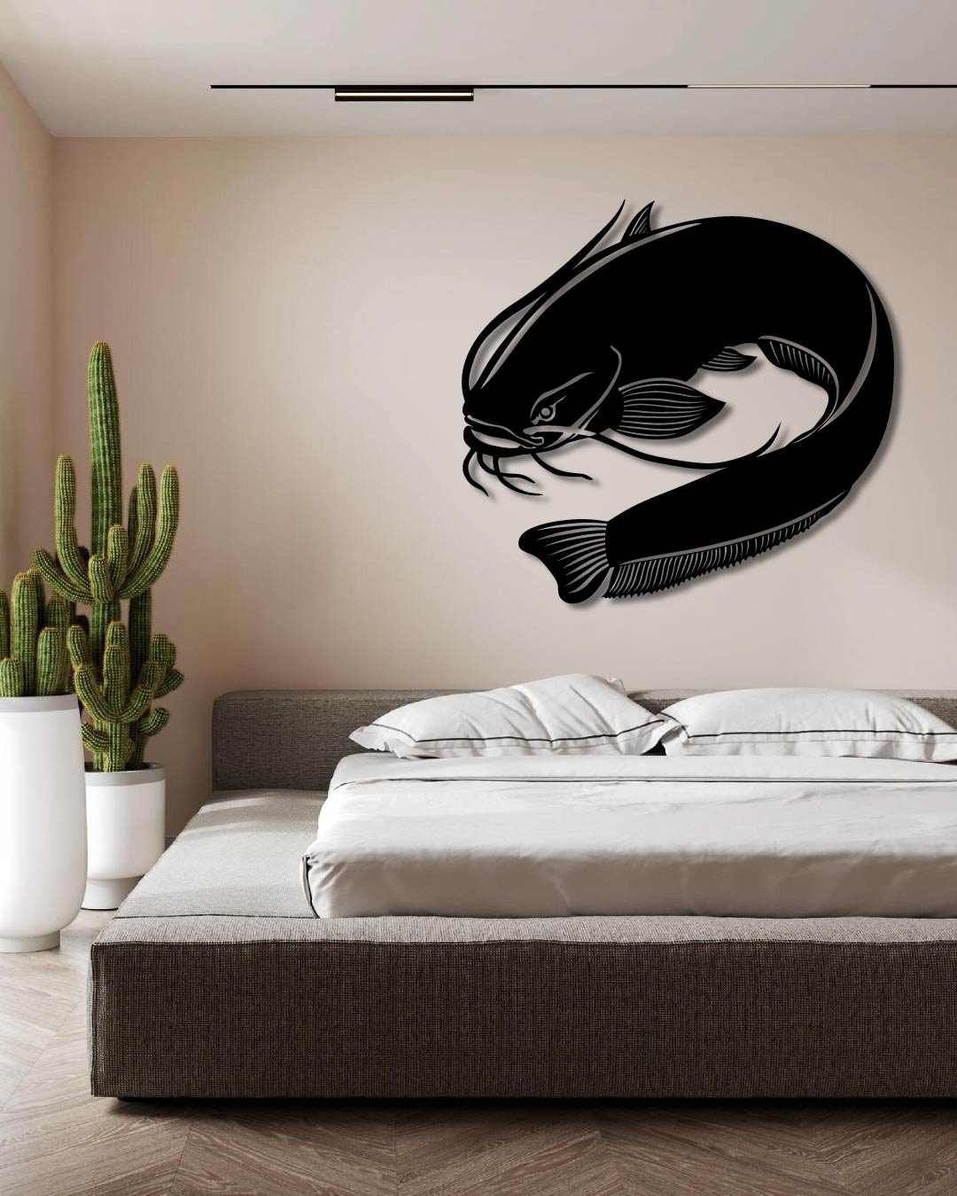 Catfish Metal Wall Art Frame