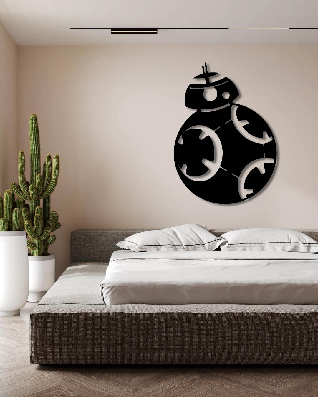 Star Wars BB8 Robot Metal Wall Art Frame