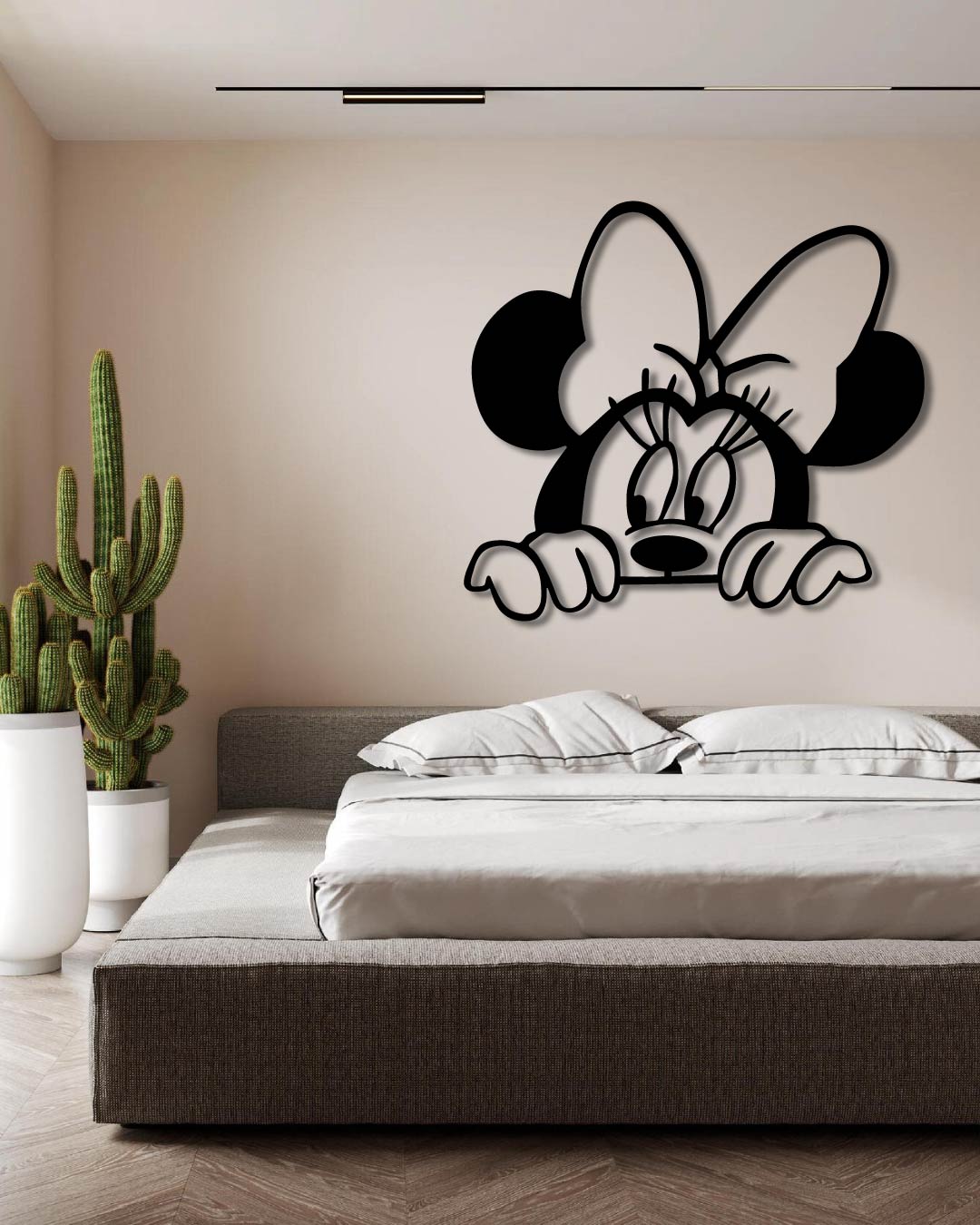Minnie Mouse Metal Wall Art Frame