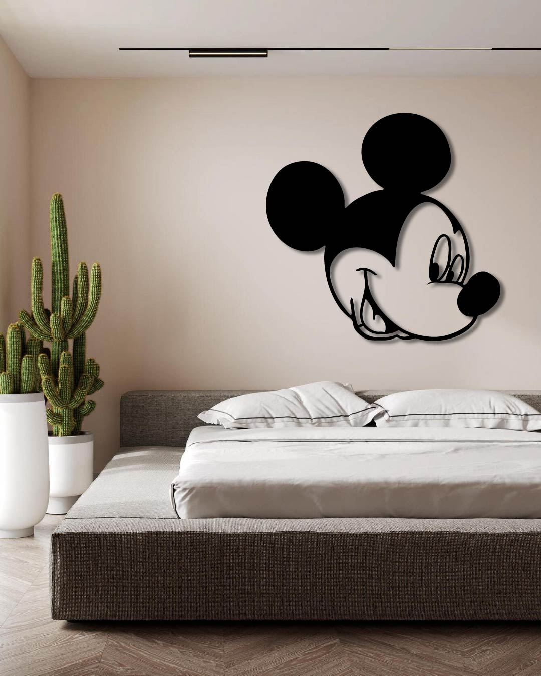 Mickey Mouse Head Metal Wall Art Frame