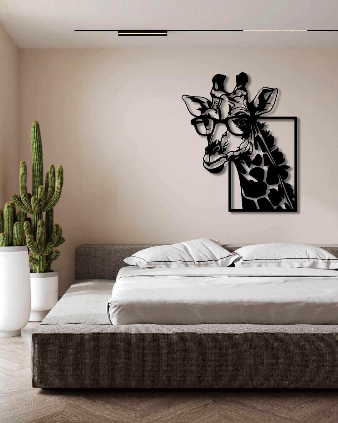"THE GIRAFFE" Metal wall art