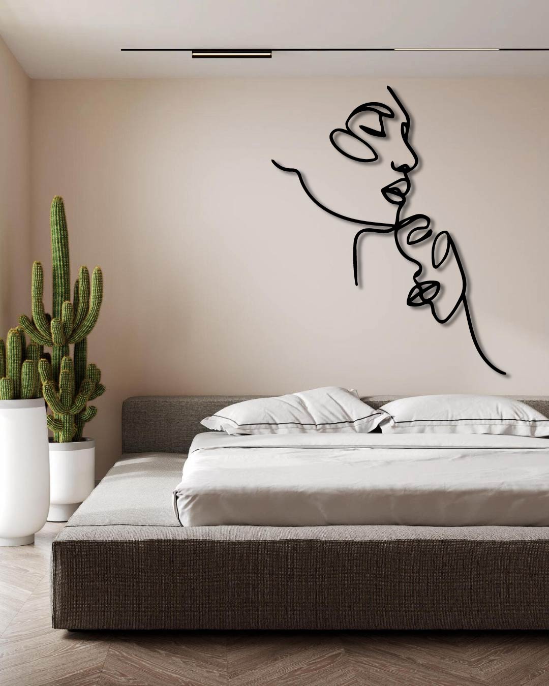 MAN AND WOMAN METAL WALL ART