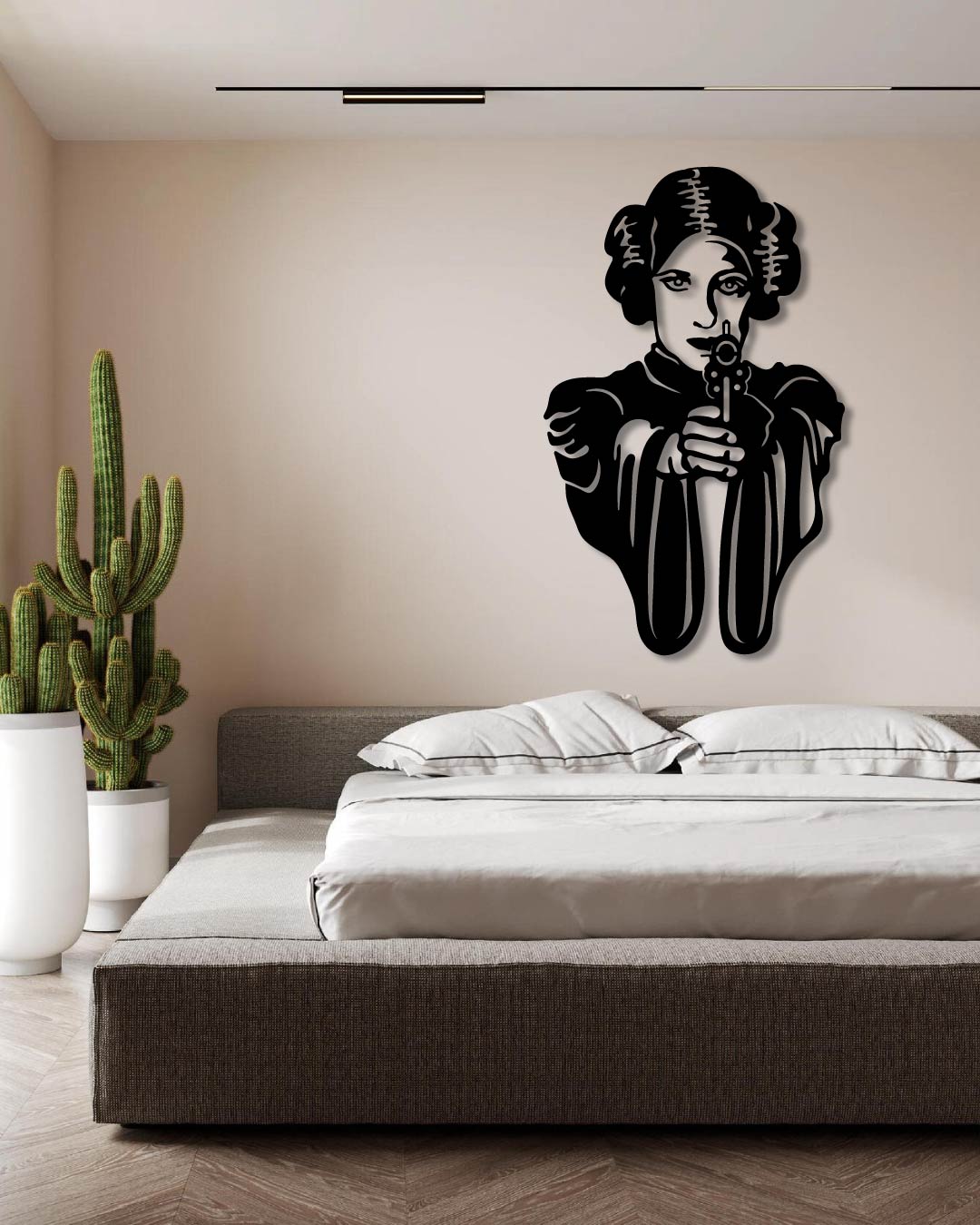Star Wars Princess Leia Metal Wall Art Frame