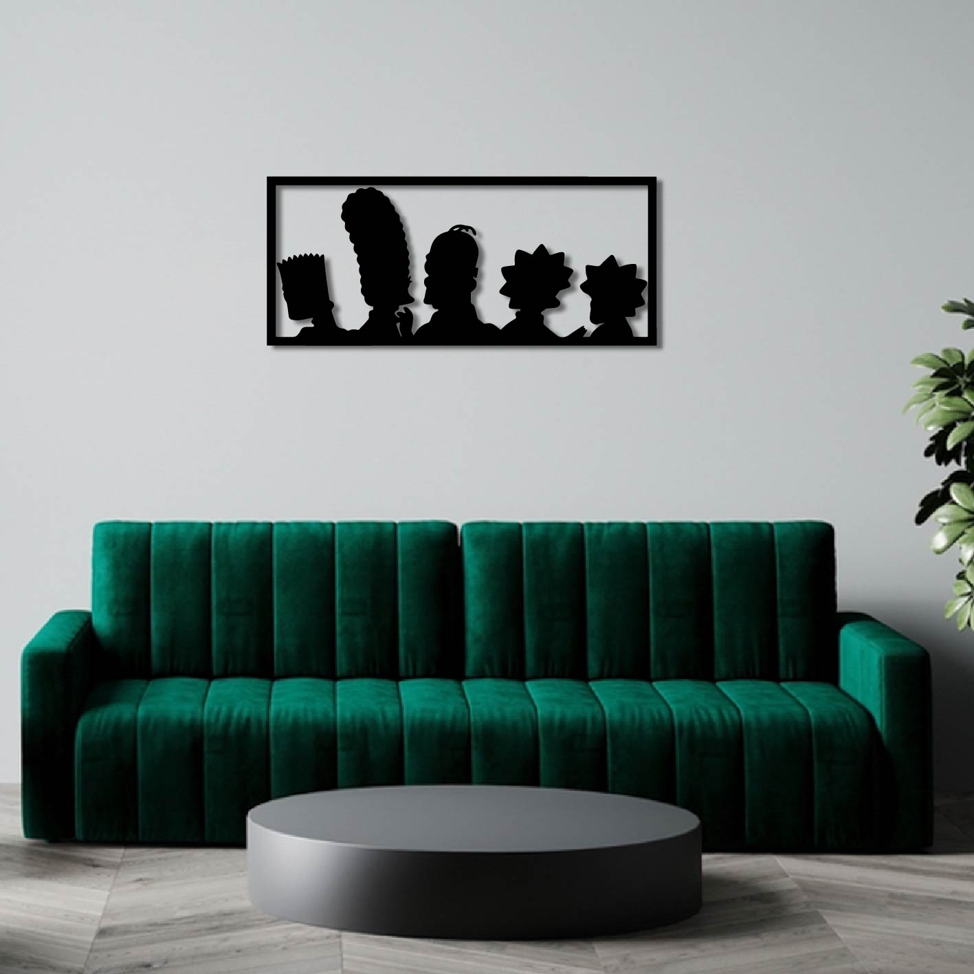 THE SIMPSONS FAMILY METAL WALL ART