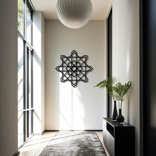 GEOMETRIC SHAPES STAR METAL WALL ART