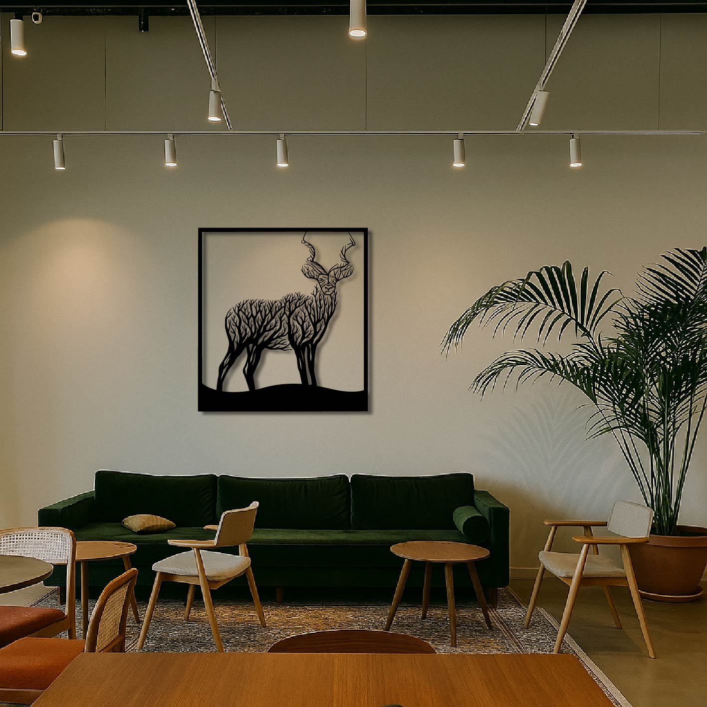 KUDU TREE METAL WALL ART