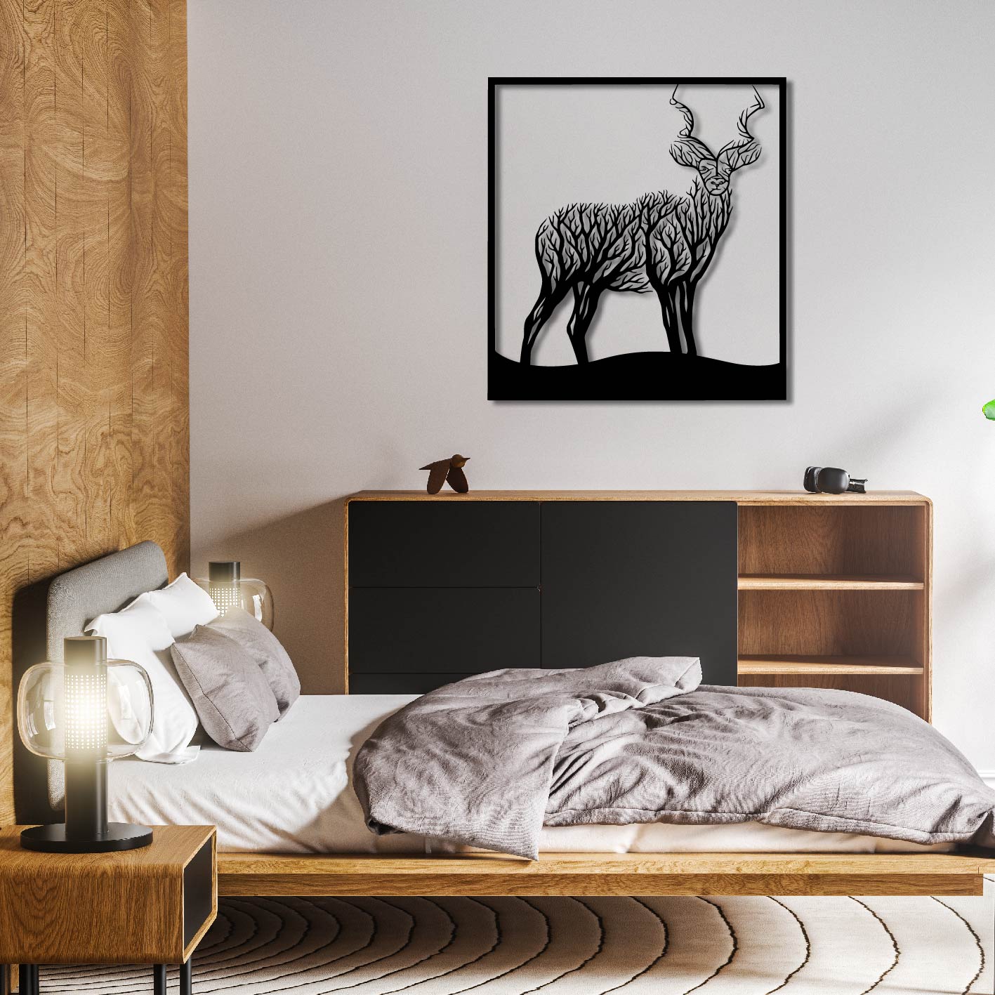 KUDU TREE METAL WALL ART
