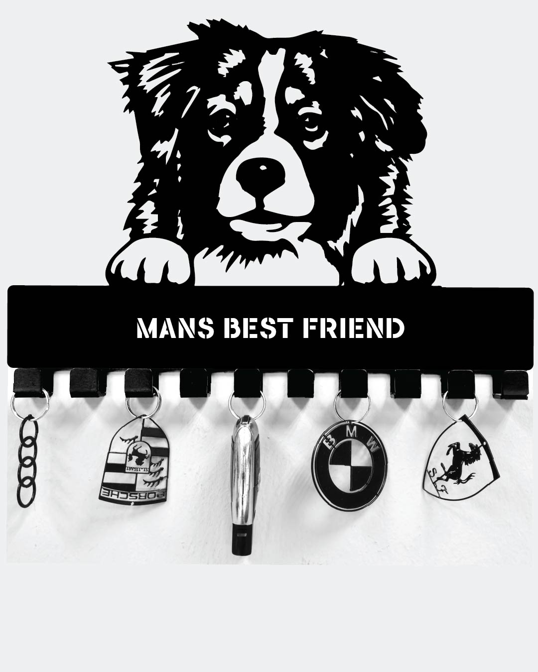 Dog Key holder Steel / Metal no. 5