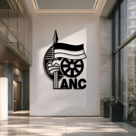AFRICAN NATIONAL CONGRESS ANC LOGO METAL WALL ART