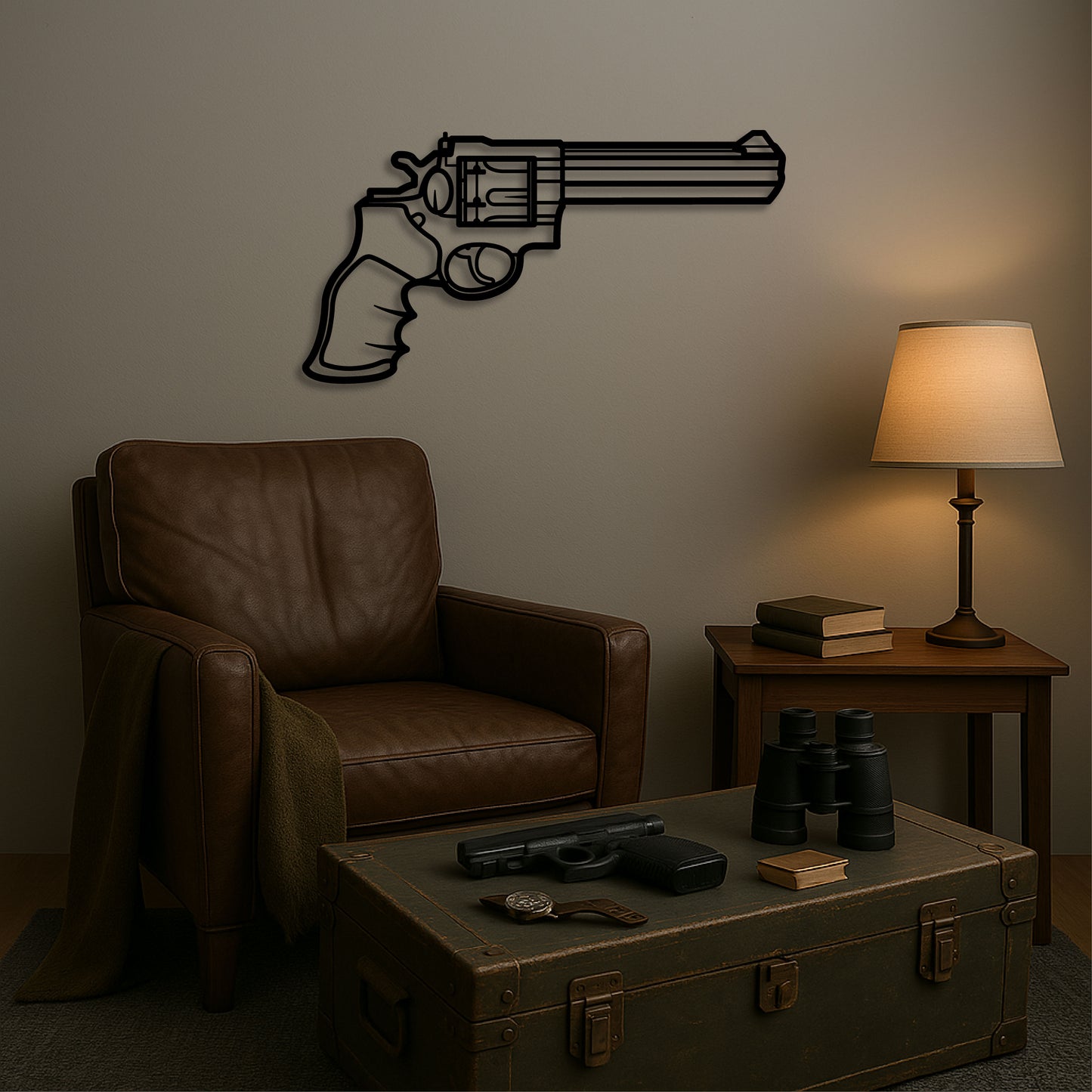 RUGER 1707 GP100 METAL WALL ART