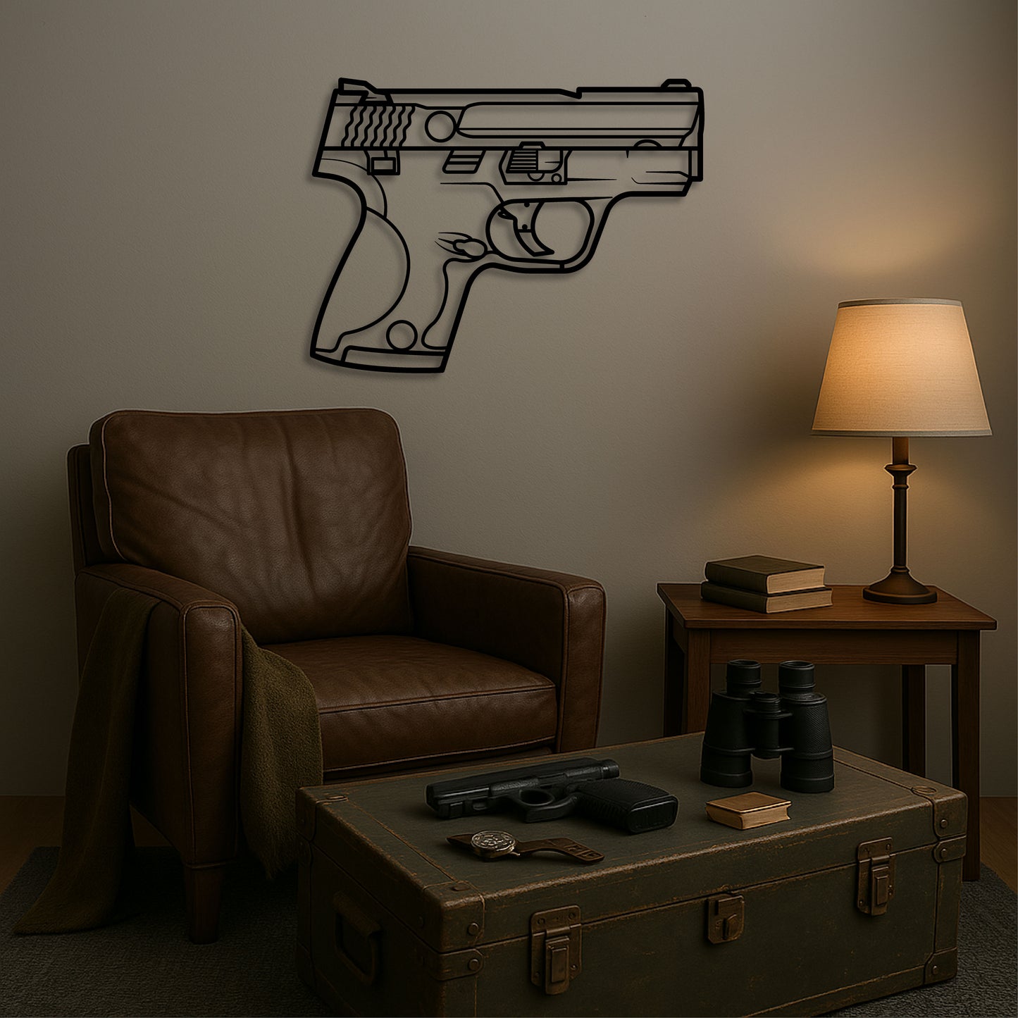 SMITH & WESSON M&P SHIELD METAL WALL ART