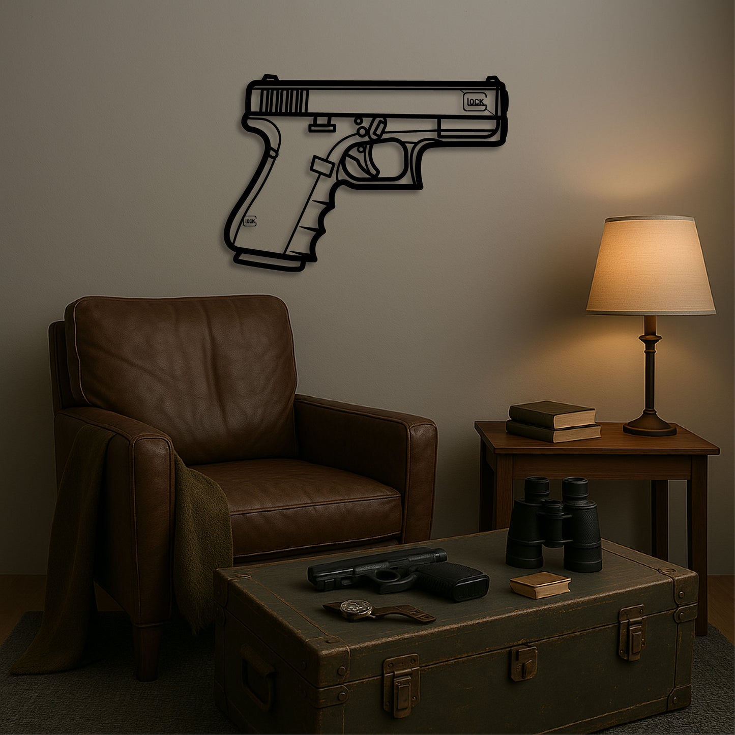 GLOCK 19 GEN 4 METAL WALL ART