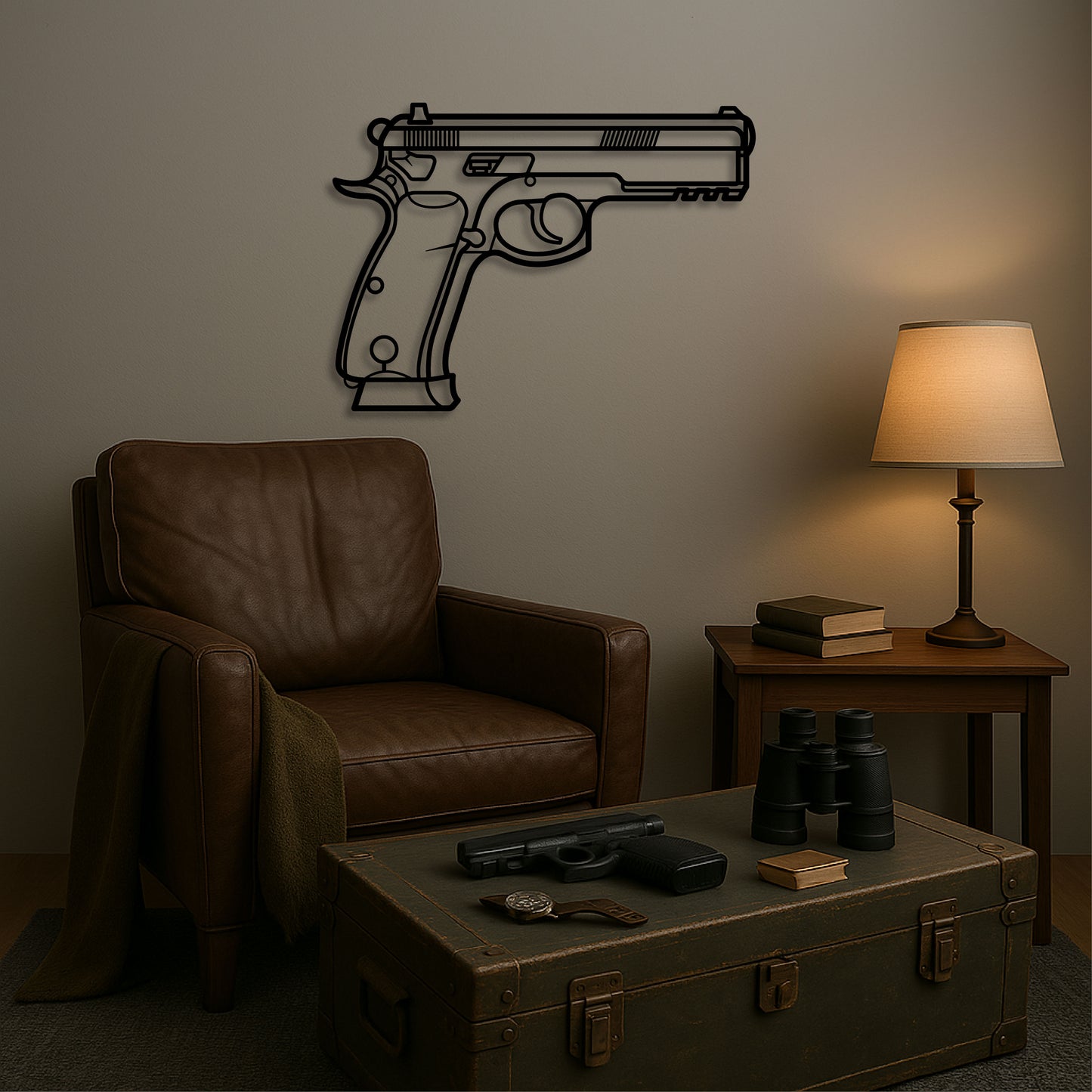 CZ 75 SP-01 TACTICAL METAL WALL ART