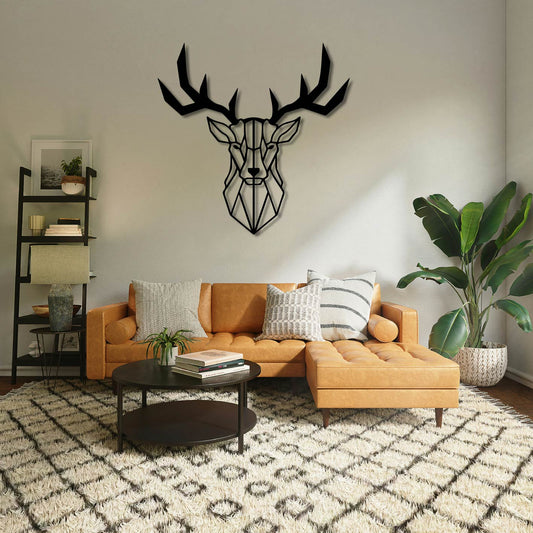 Deer Metal Wall Art Frame