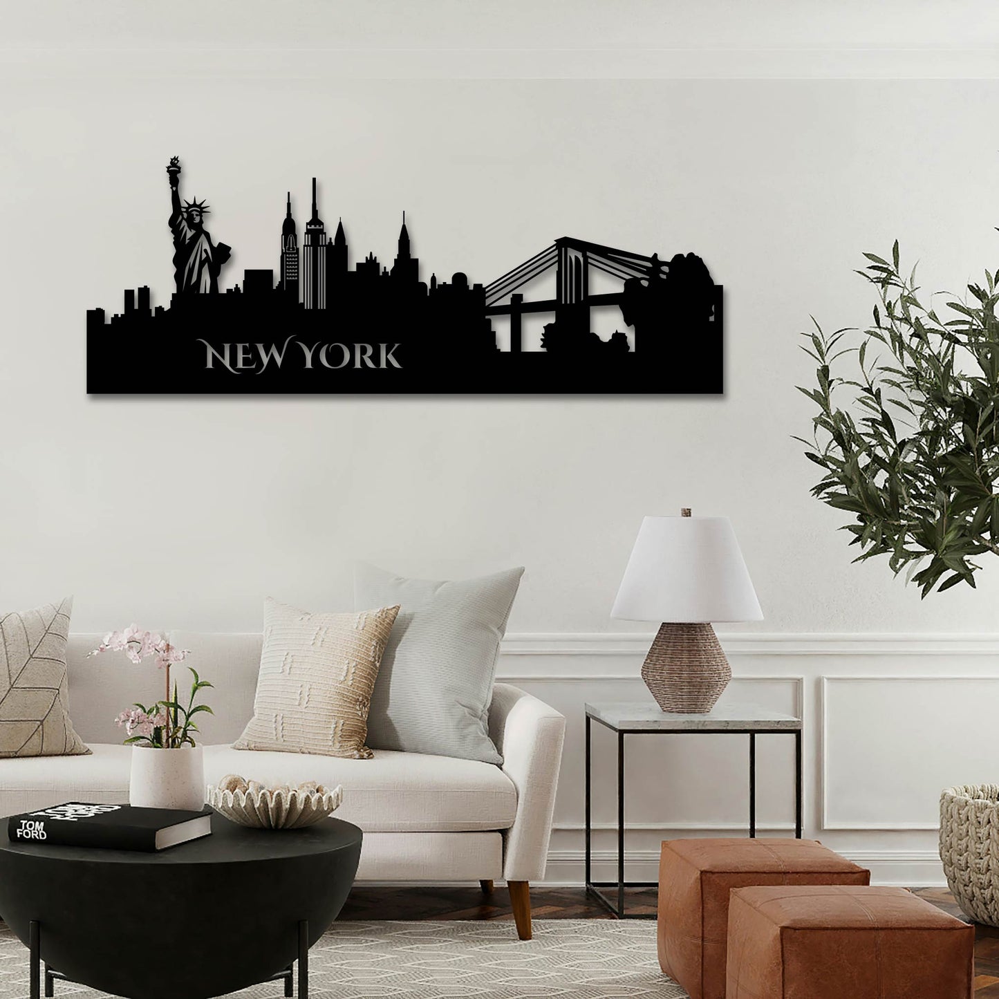 NEW YORK METAL WALL ART