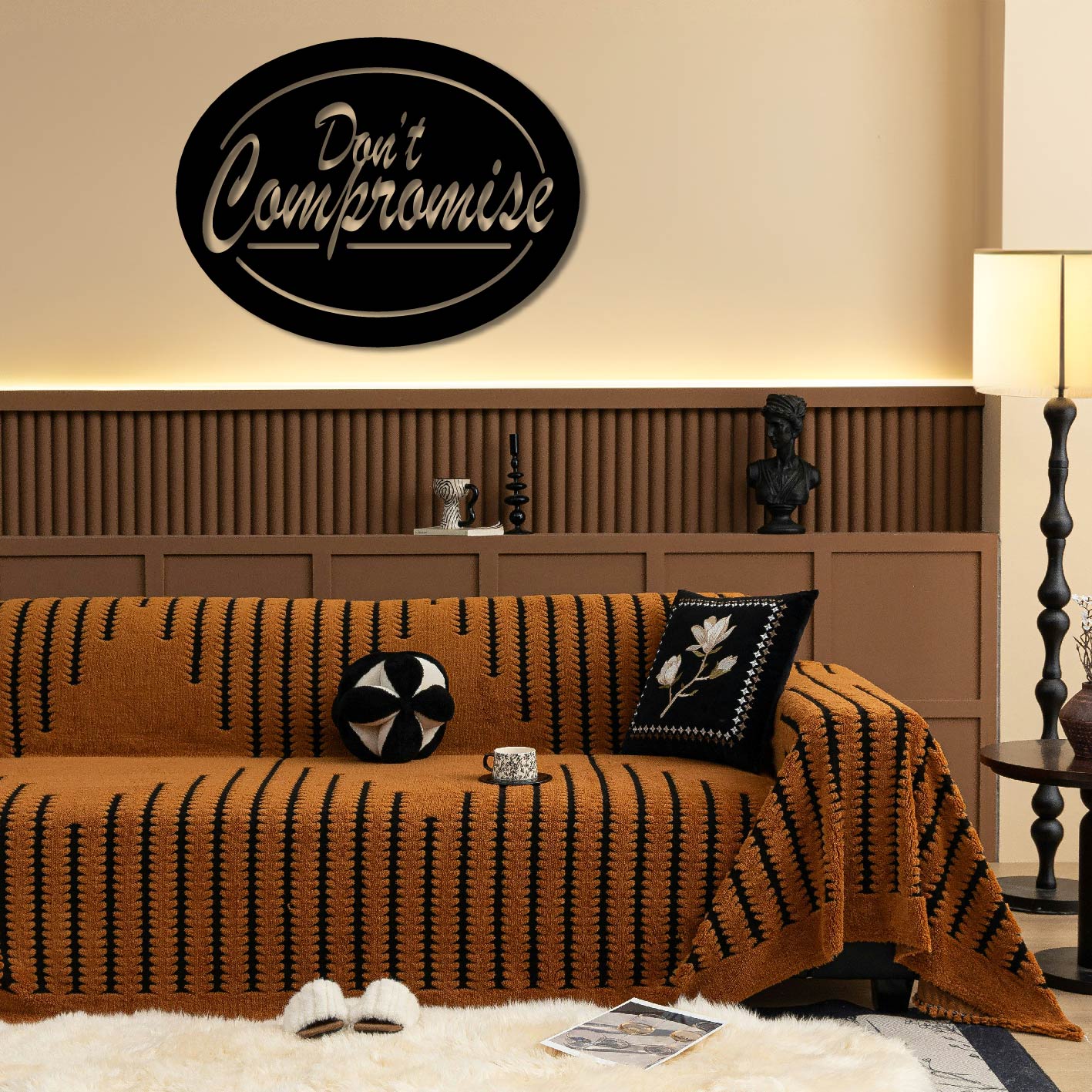 DON'T COMPROMISE METAL WALL ART