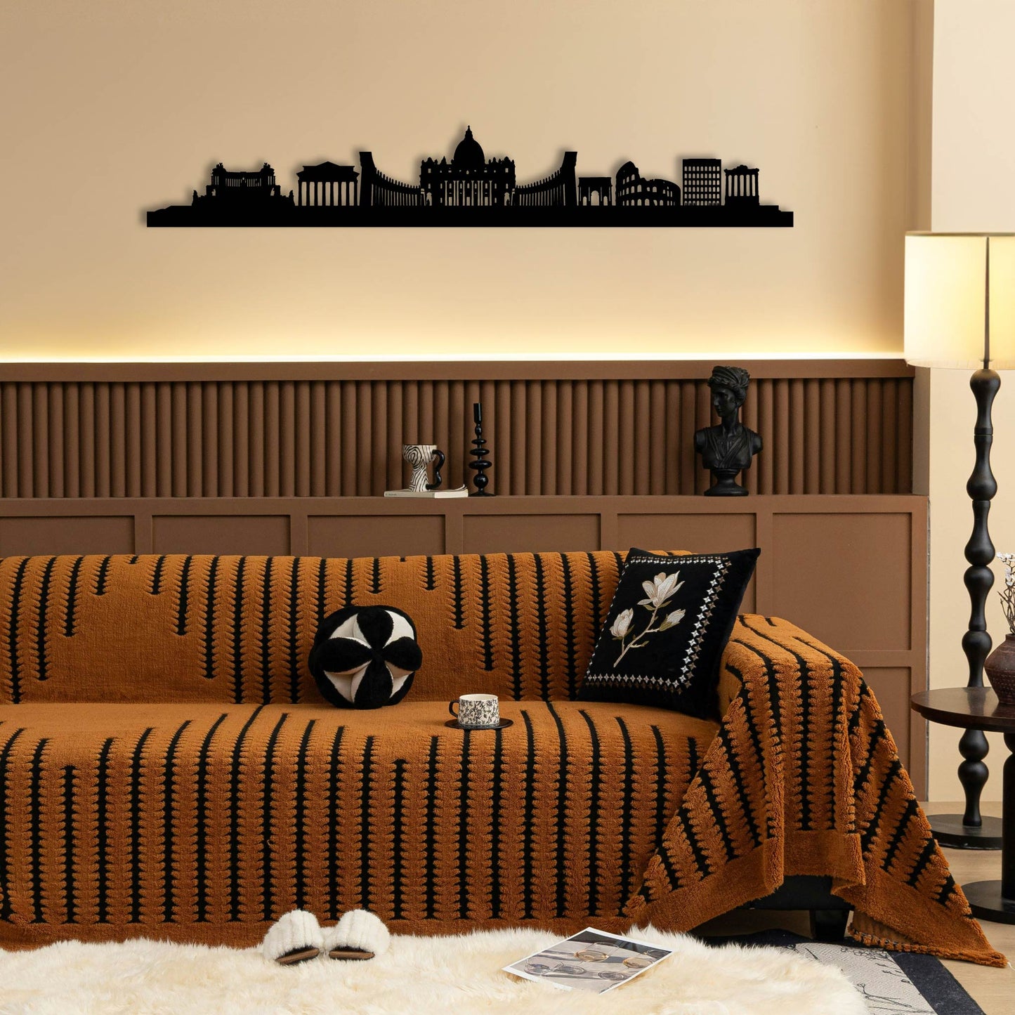 ROME DETAILED METAL WALL ART