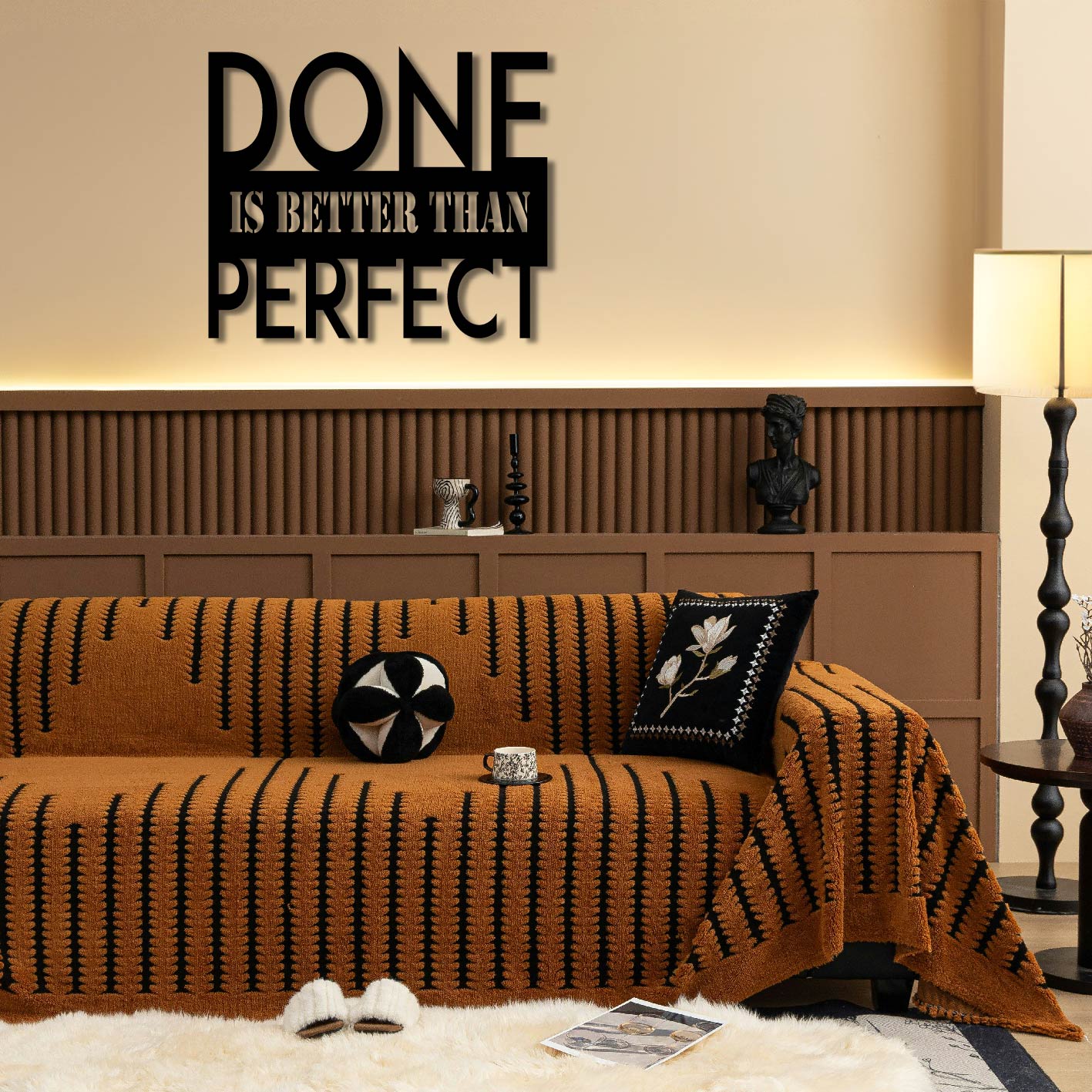 DONE IS BETTER THAN PERFECT METAL WALL ART