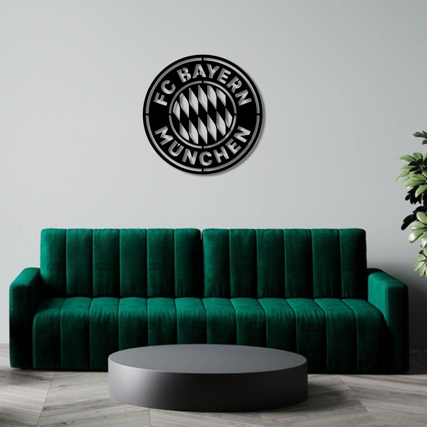 BAYERN MUNICH LOGO METAL WALL ART