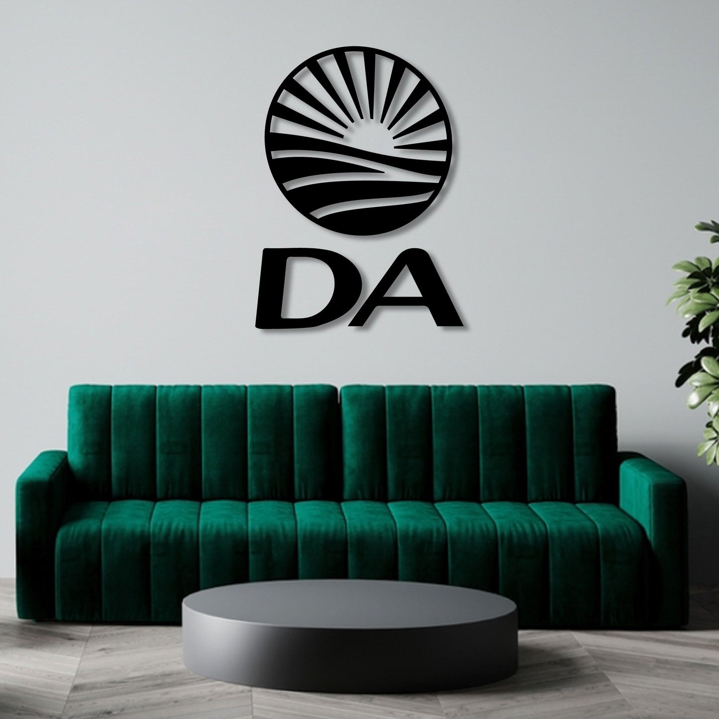 DEMOCRATIC ALLIANCE DA LOGO METAL WALL ART