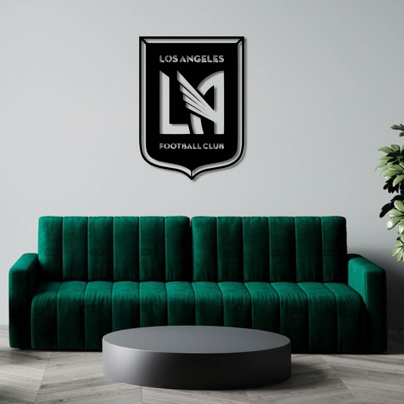 LOS ANGELES FOOTBALL CLUB LOGO METAL WALL ART