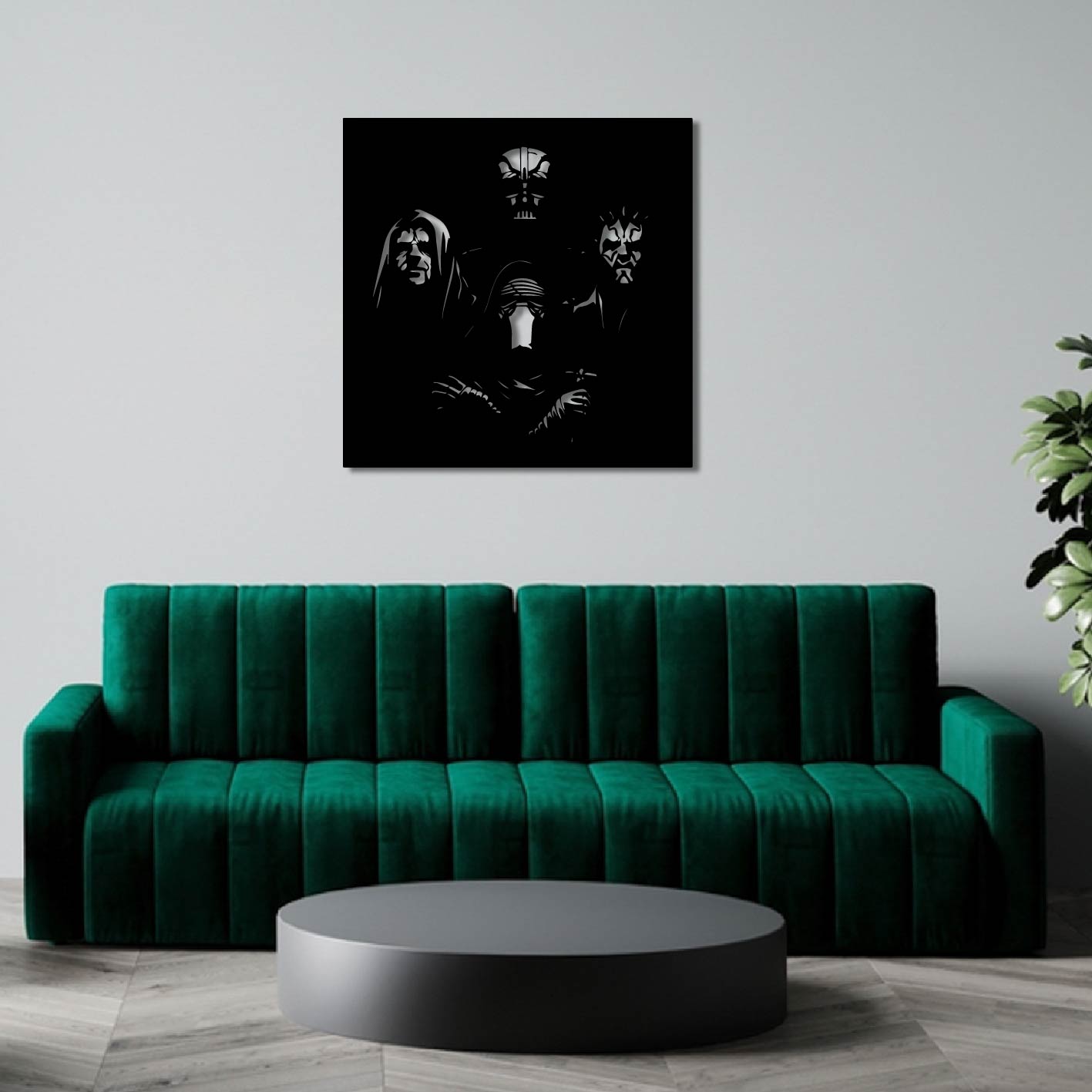 STAR WARS DARK SIDE CUTOUT METAL WALL ART