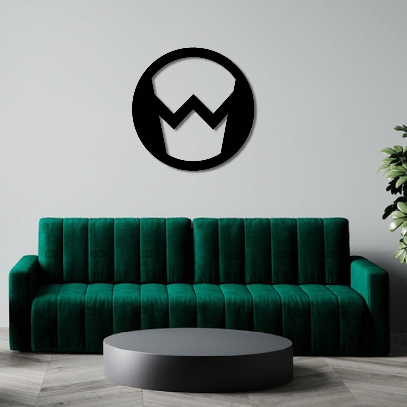 MARVEL WONDER MAN LOGO METAL WALL ART