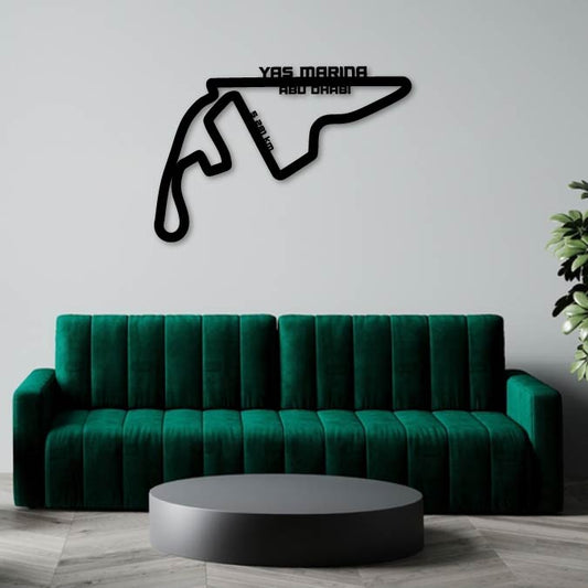 YAS MARINA CIRCUIT 2 METAL WALL ART