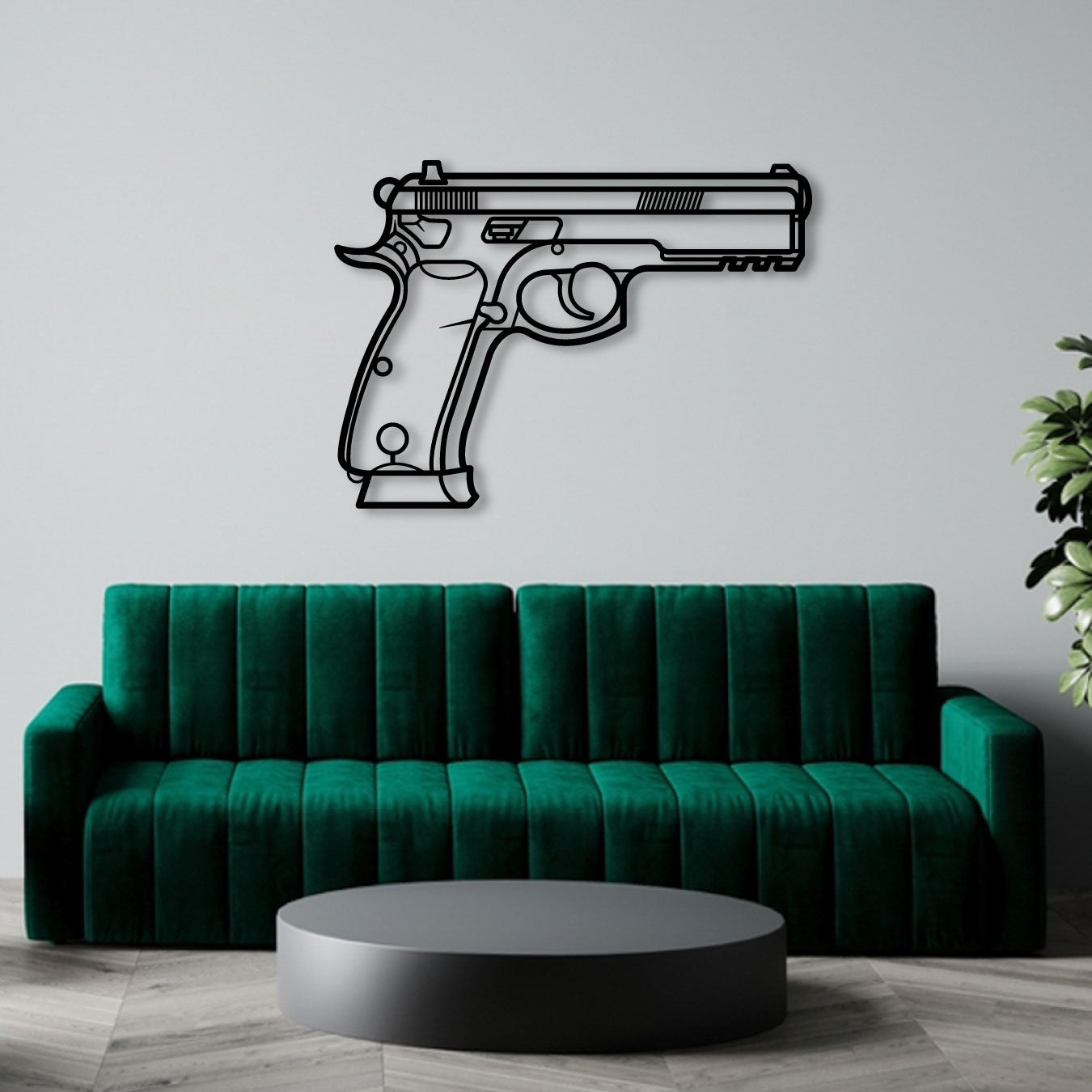 CZ 75 SP-01 TACTICAL METAL WALL ART
