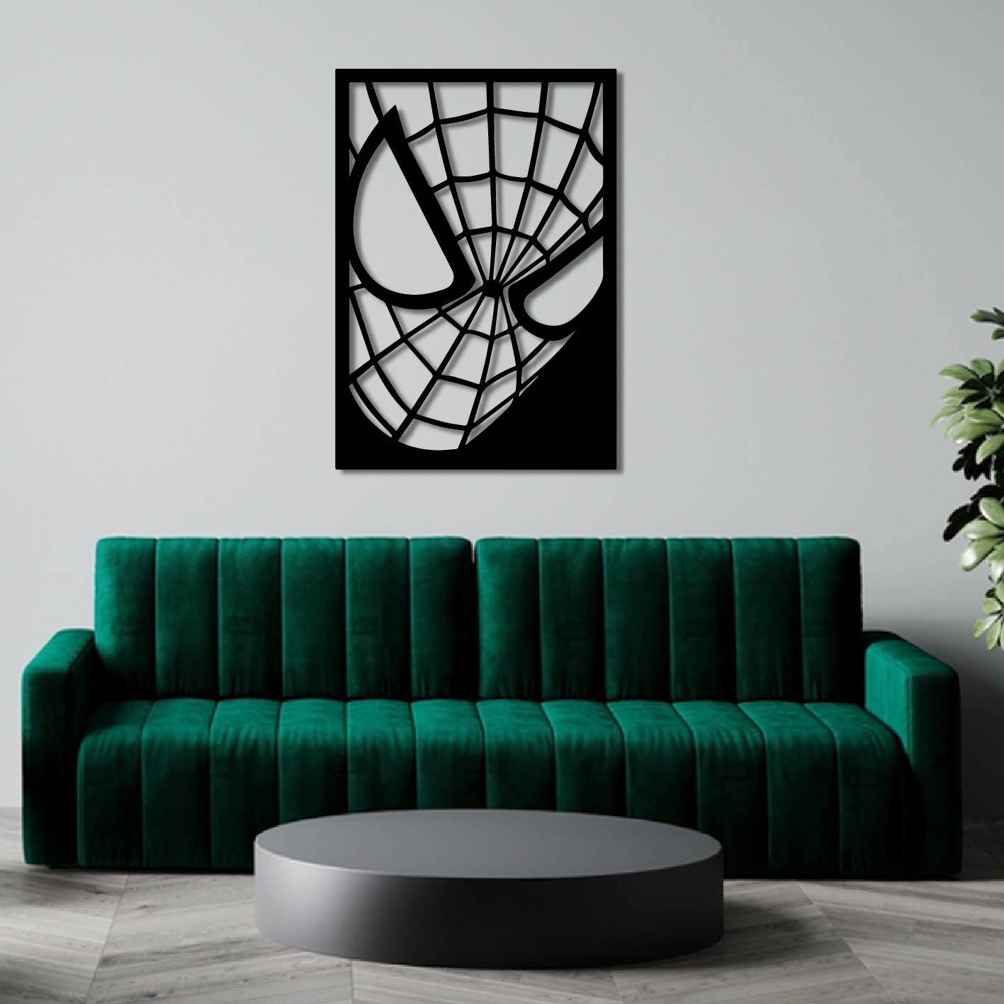 SPIDERMAN FACE METAL WALL ART