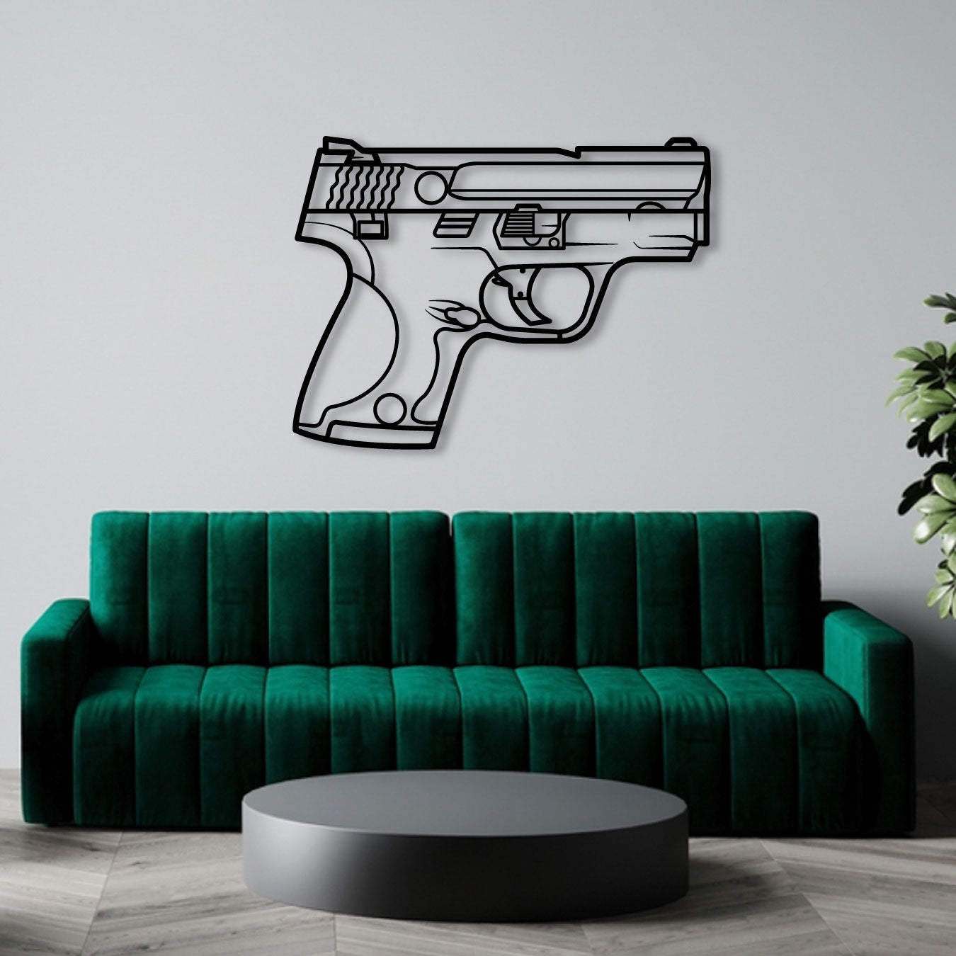 SMITH & WESSON M&P SHIELD METAL WALL ART