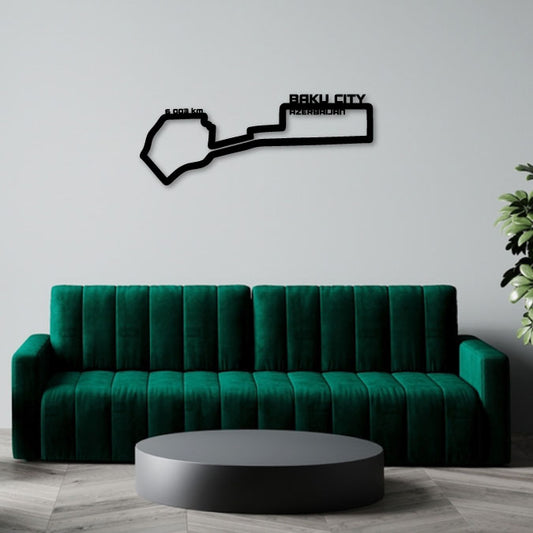BAKU CITY CIRCUIT 2 METAL WALL ART