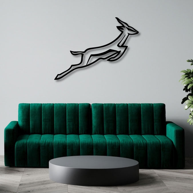 SPRINGBOKS RUGBY LOGO METAL WALL ART