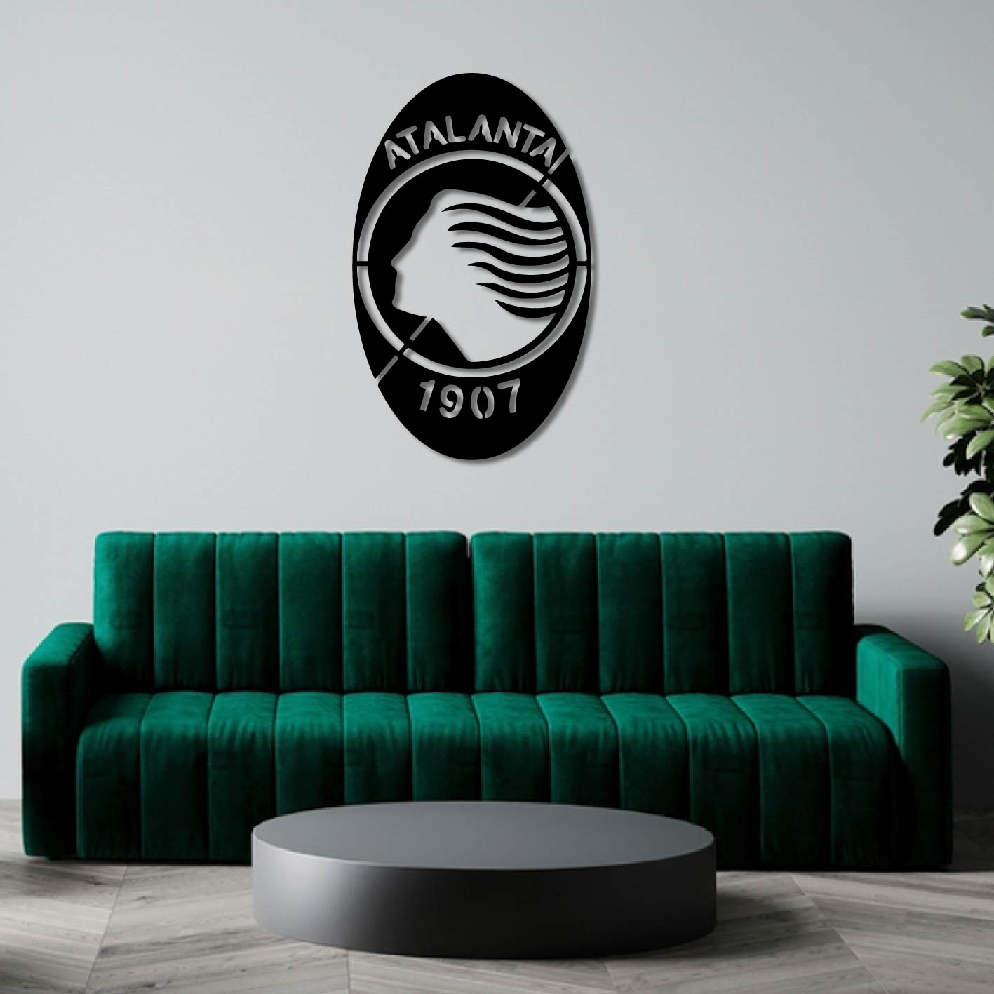ATALANTA BC LOGO METAL WALL ART