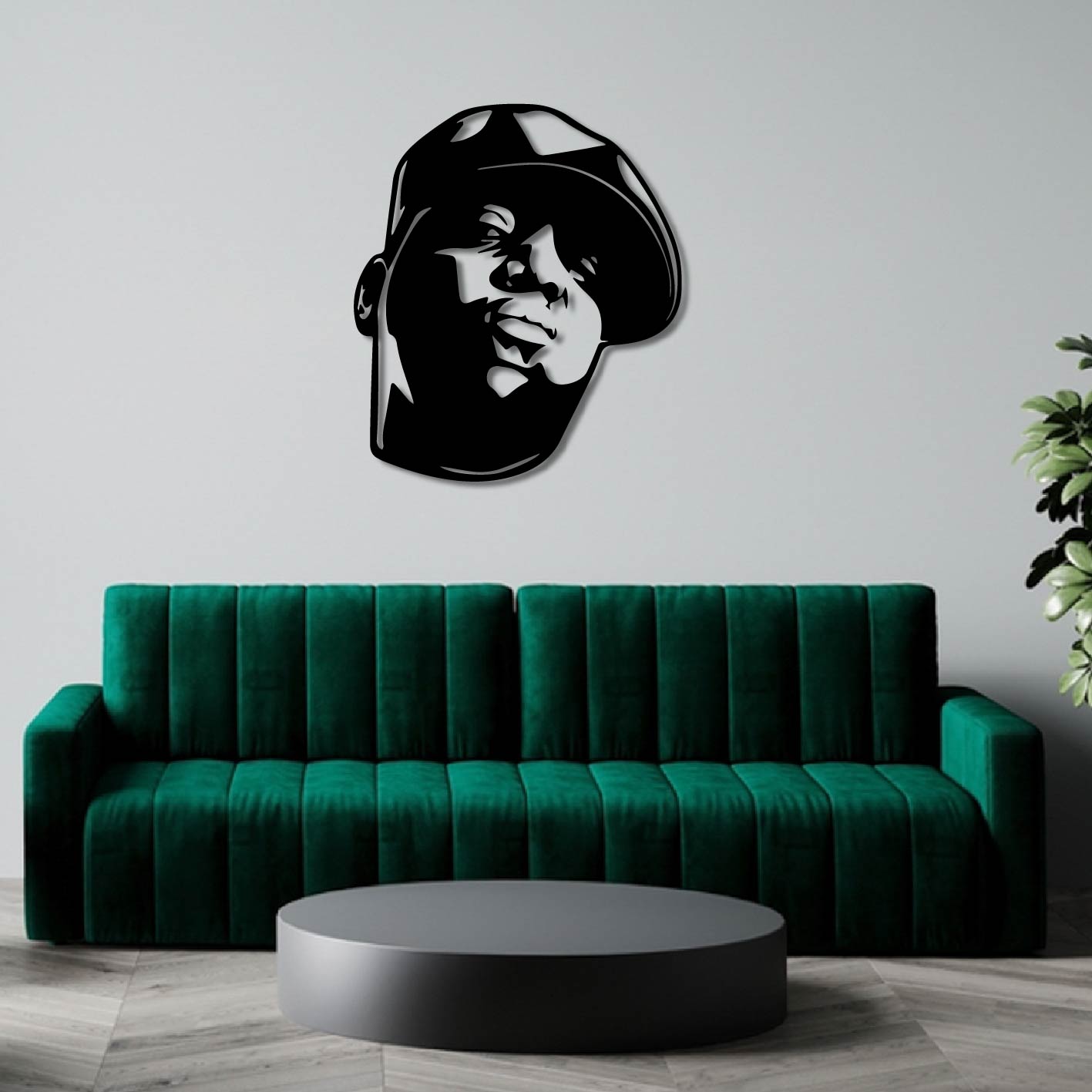 THE NOTORIOUS BIG-BIGGIE METAL WALL ART